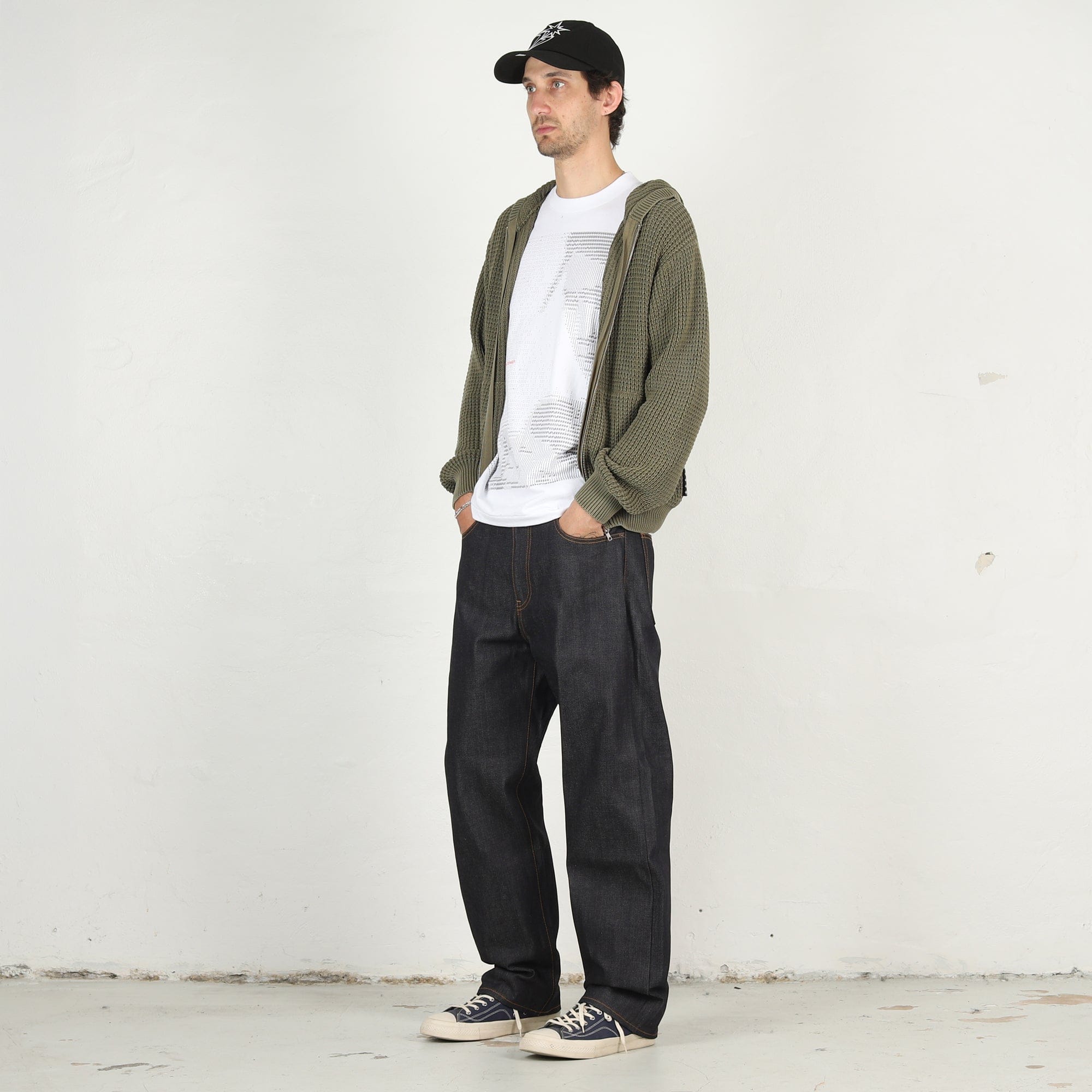 Bott Knit Zip Hoodie - Olive