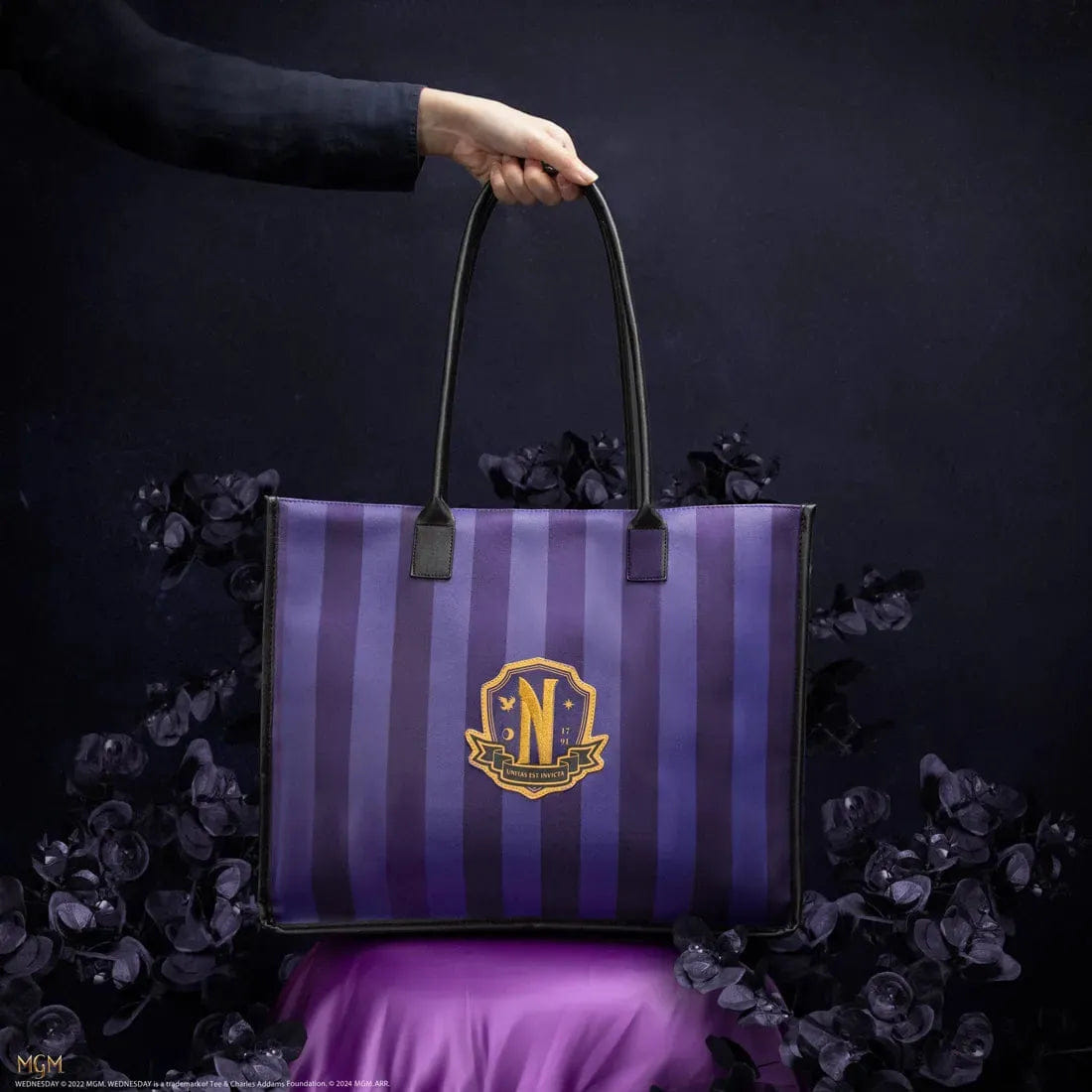 Cinereplicas Wednesday (TV) - Nevermore Academy Shopping Bag (Purple)