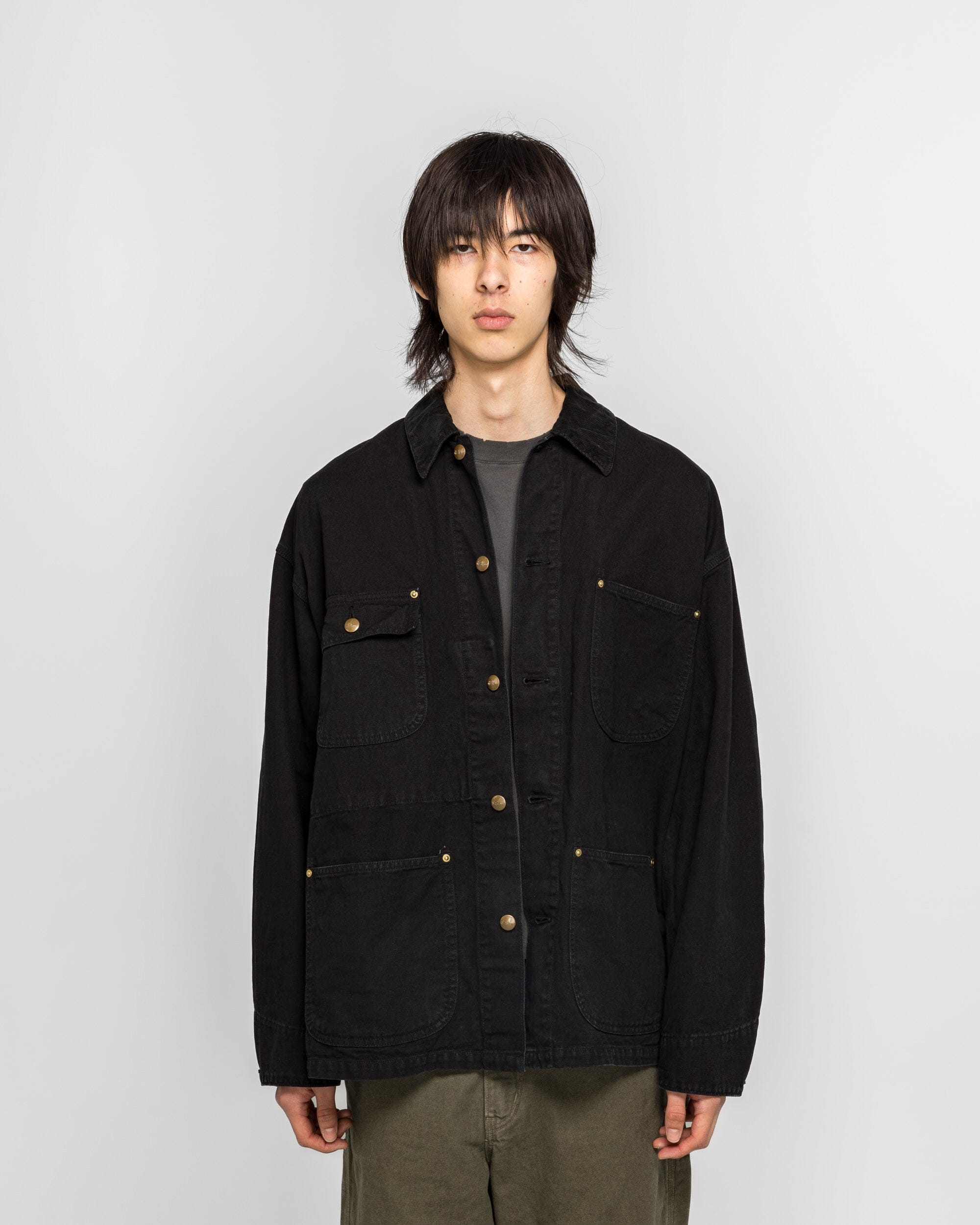 Orslow Relax Fit Oxford Coverall - Black