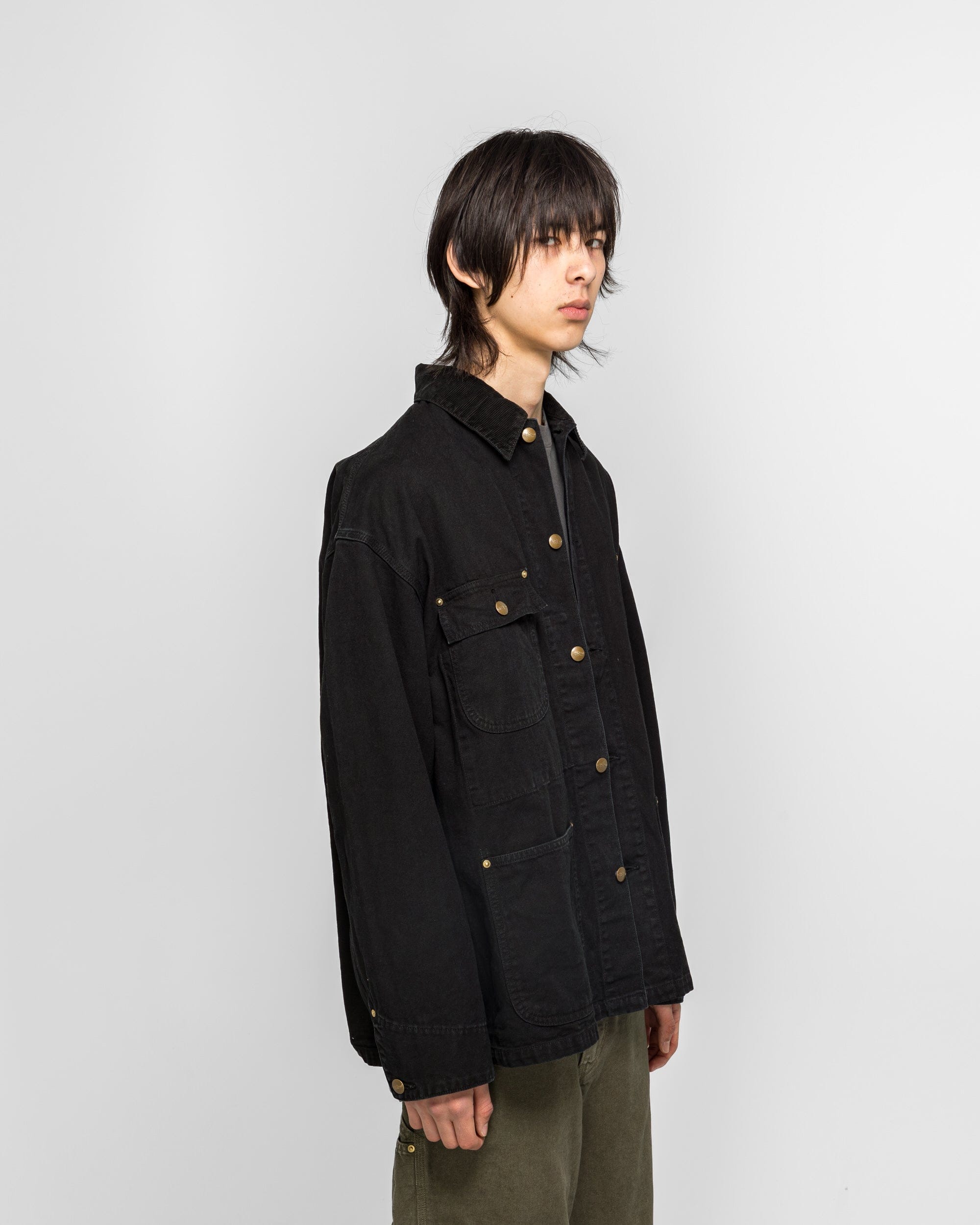 Orslow Relax Fit Oxford Coverall - Black