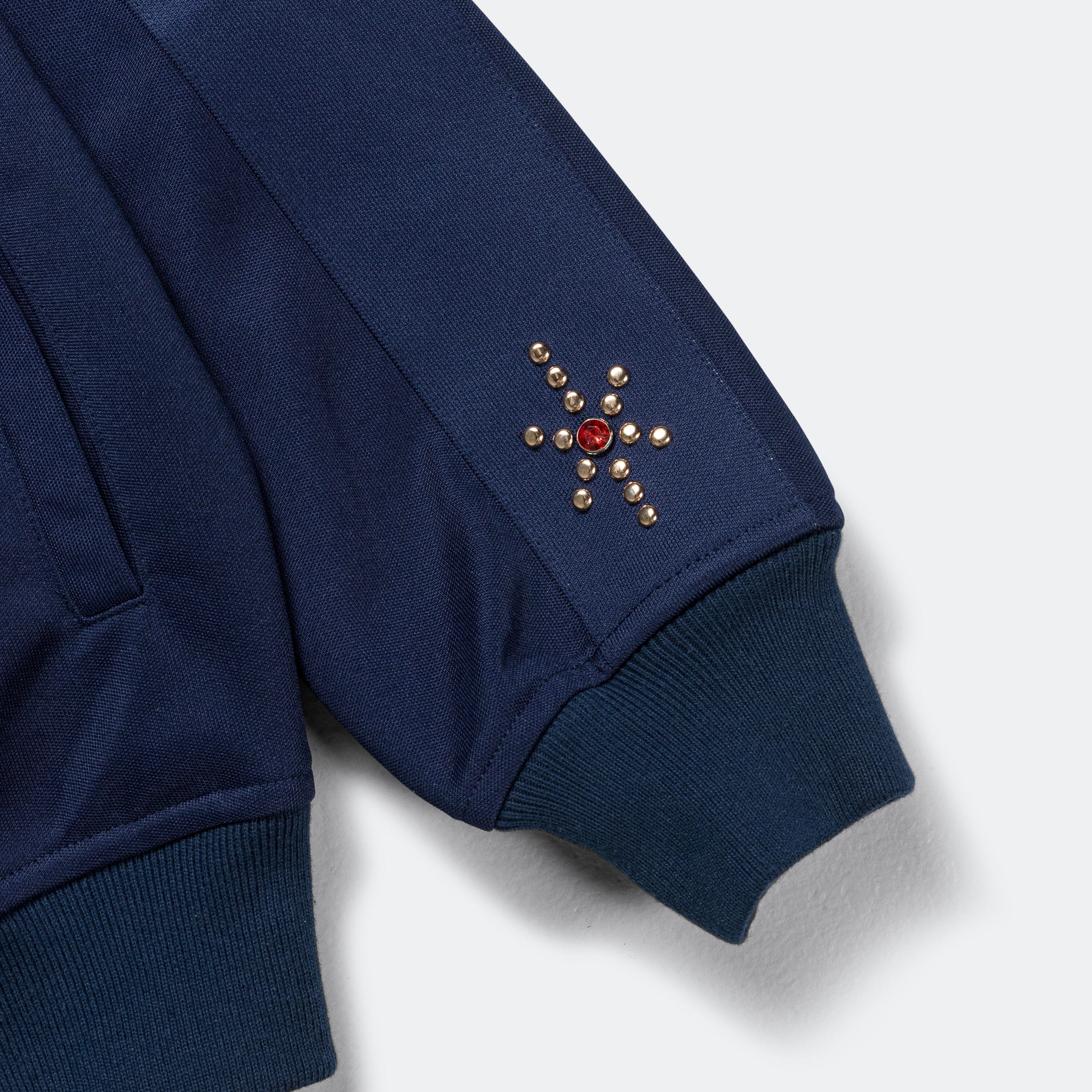 For The Homies Studded Track Jacket - Navy