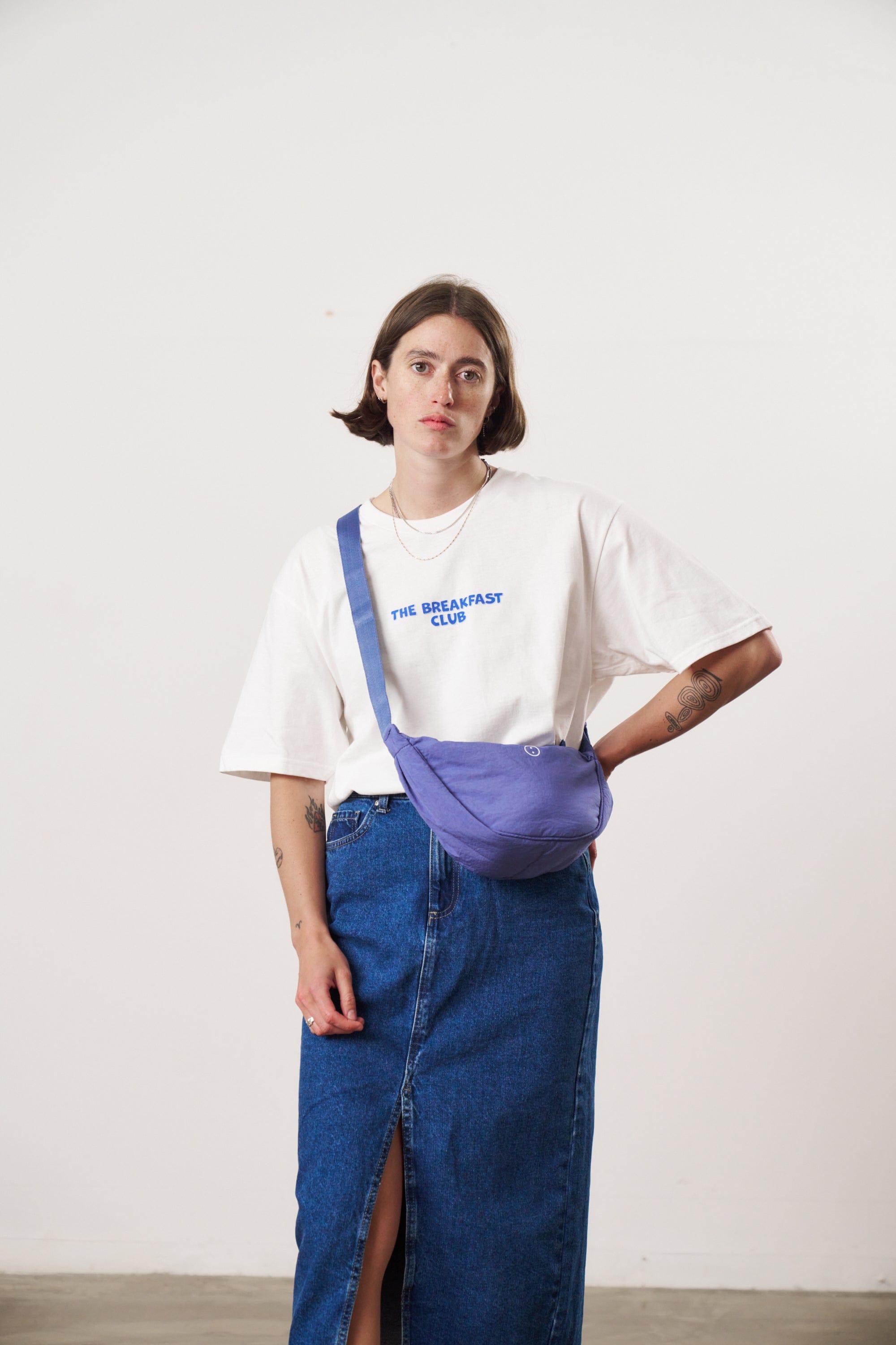 UN:IK Essentials Essentials Oxford Nylon Cross Body Bag - Blue