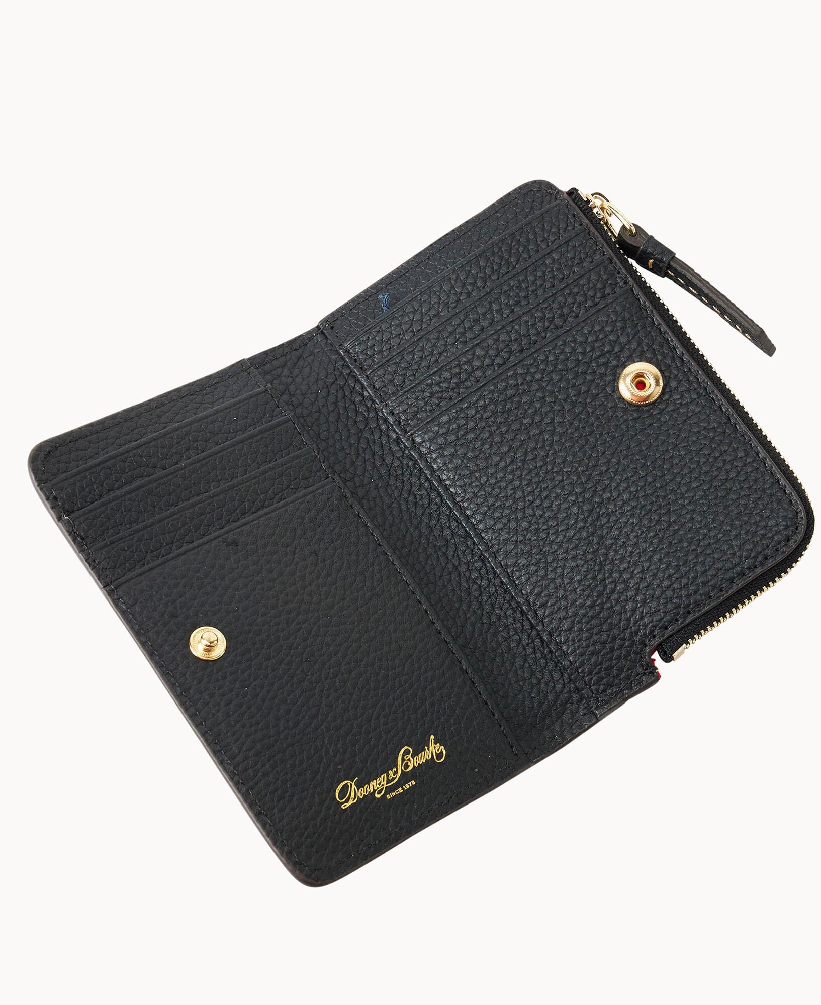 Dooney & Bourke Pebble Grain Zip Credit Card Wallet 14