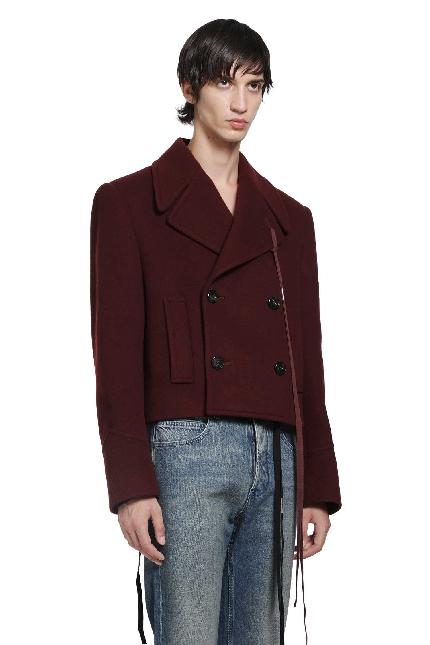 ANN Demeulemeester Dalmar Double - Breasted Wool Caban