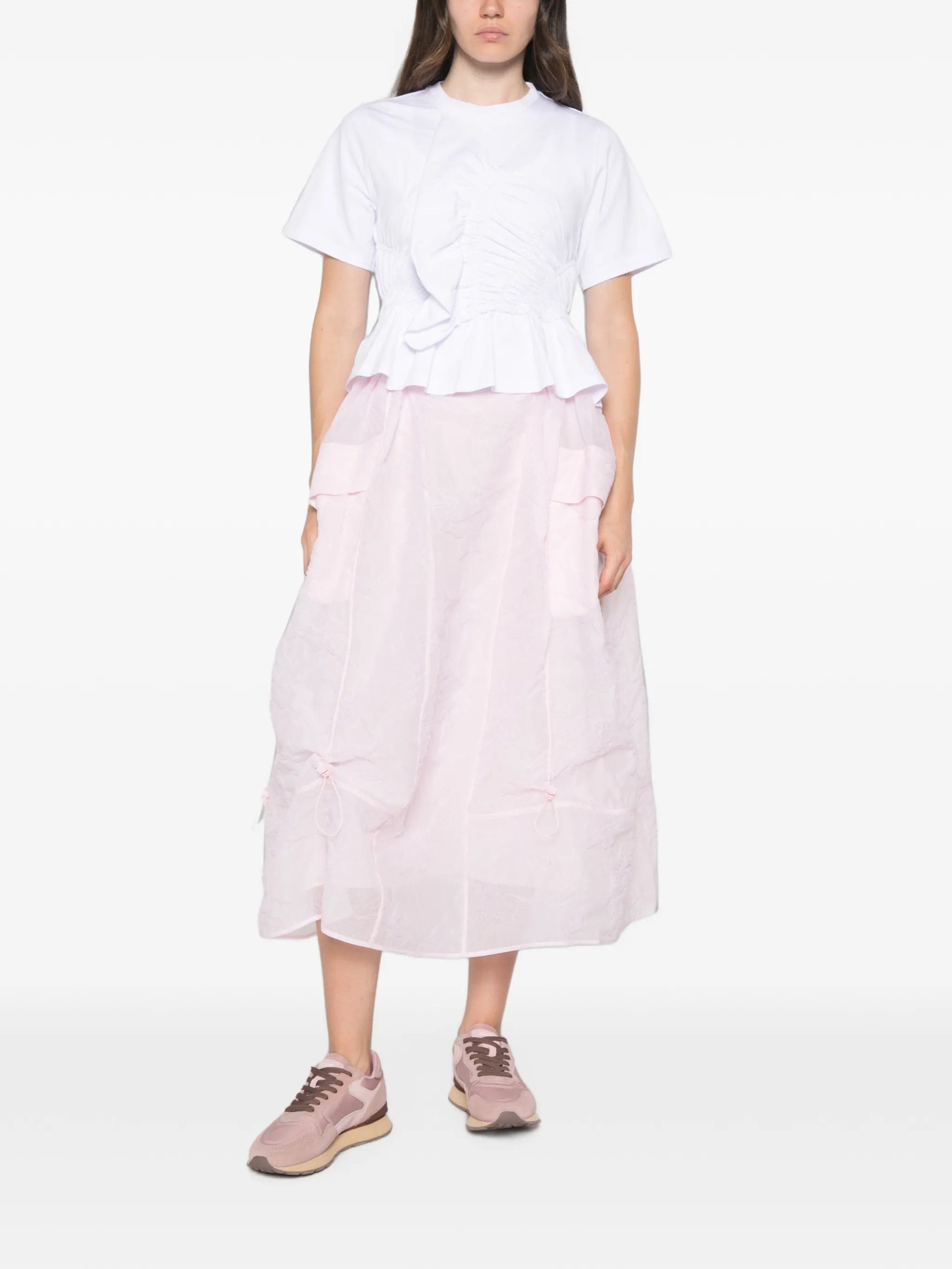Cecilie Bahnsen Ace ruched peplum T - shirt