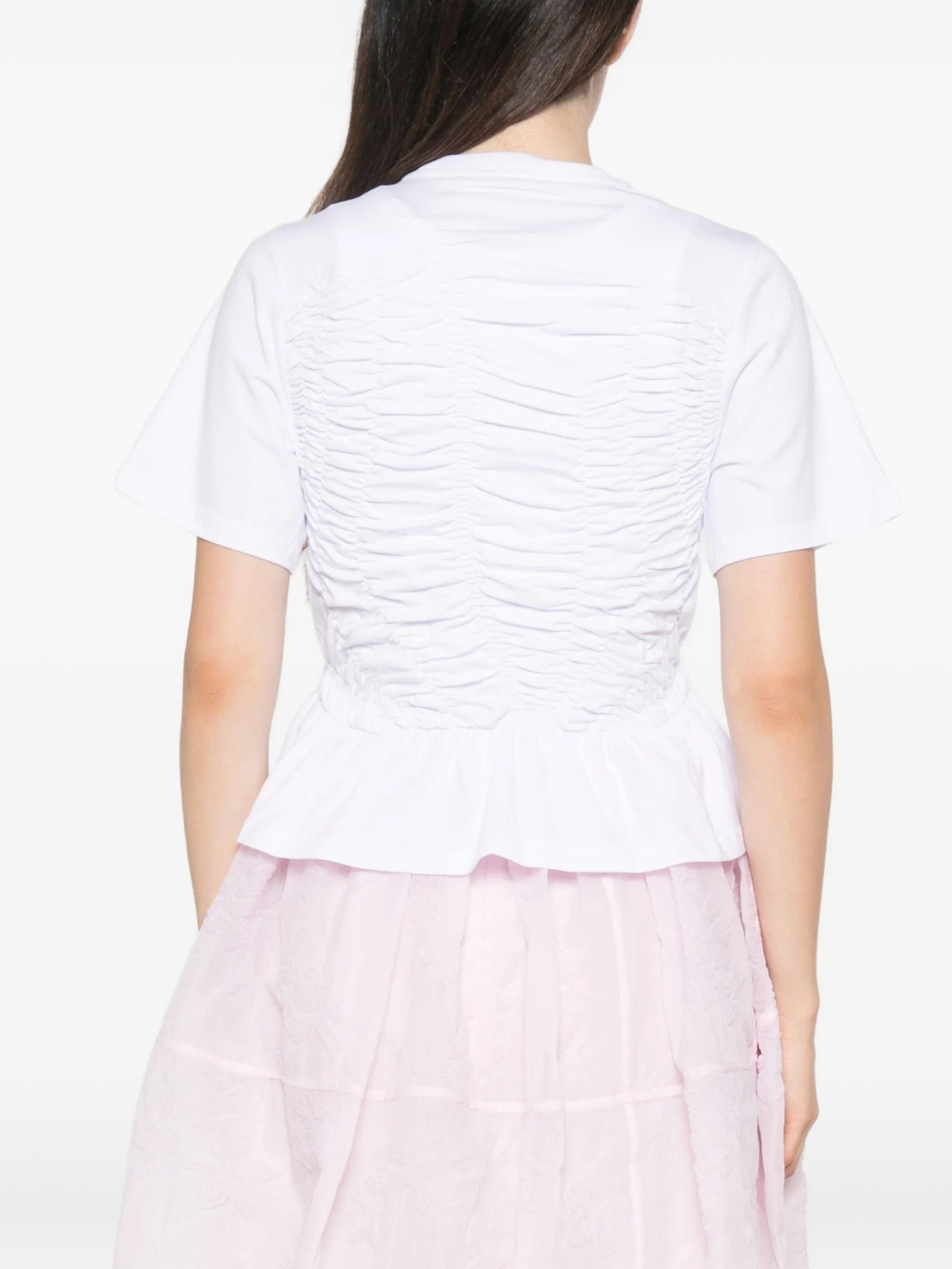 Cecilie Bahnsen Ace ruched peplum T - shirt