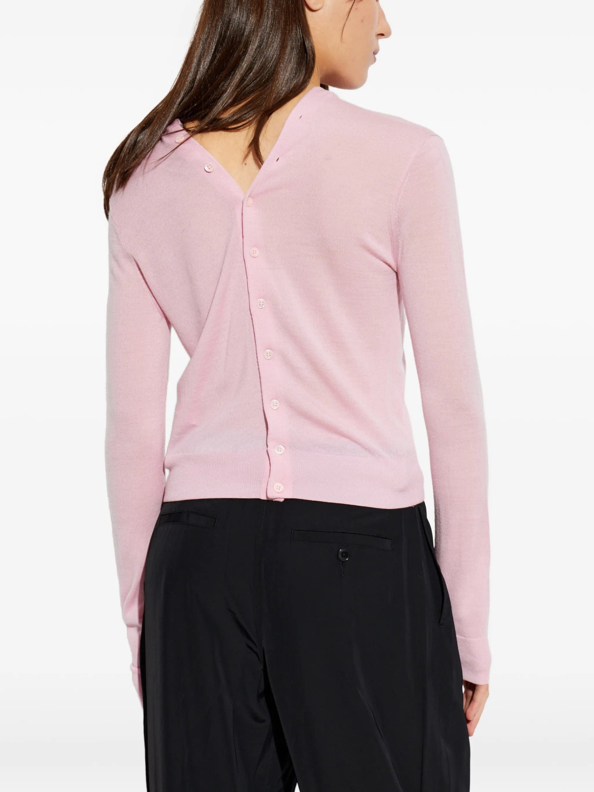 Alexander Wang logo - patch button - up cardigan