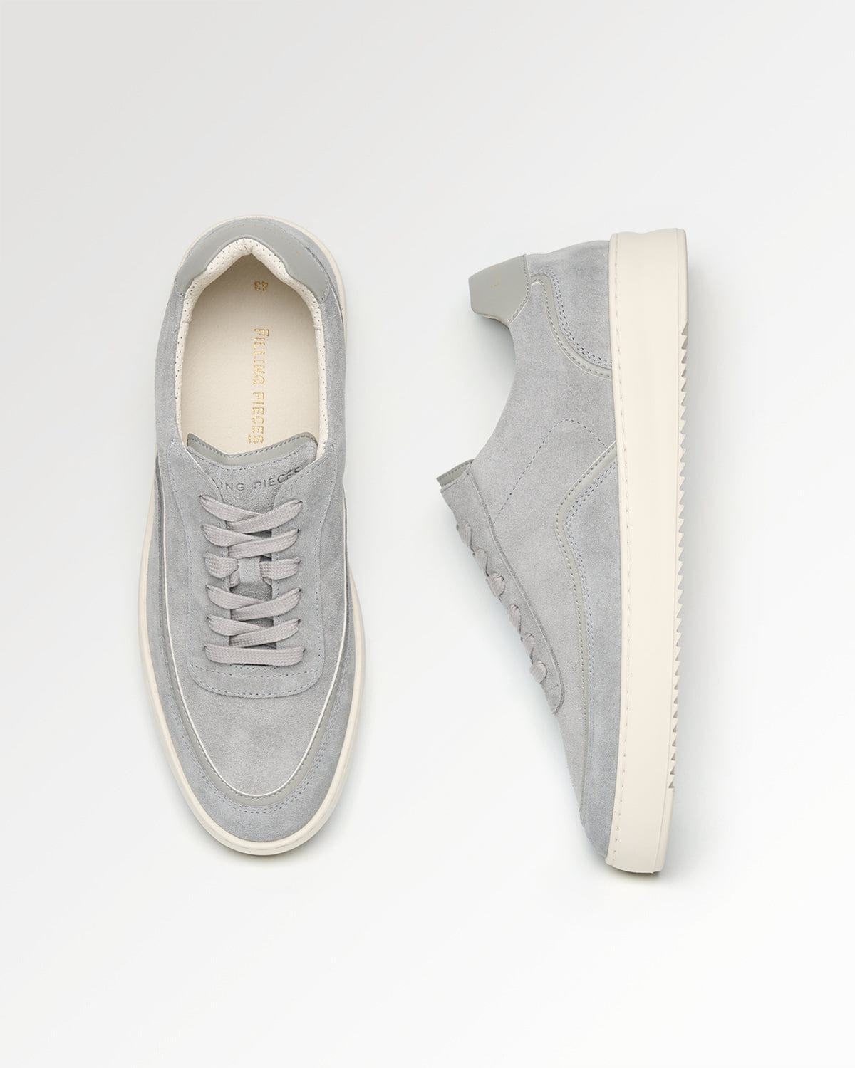Conventional Mondo Stack Suede Light Grey