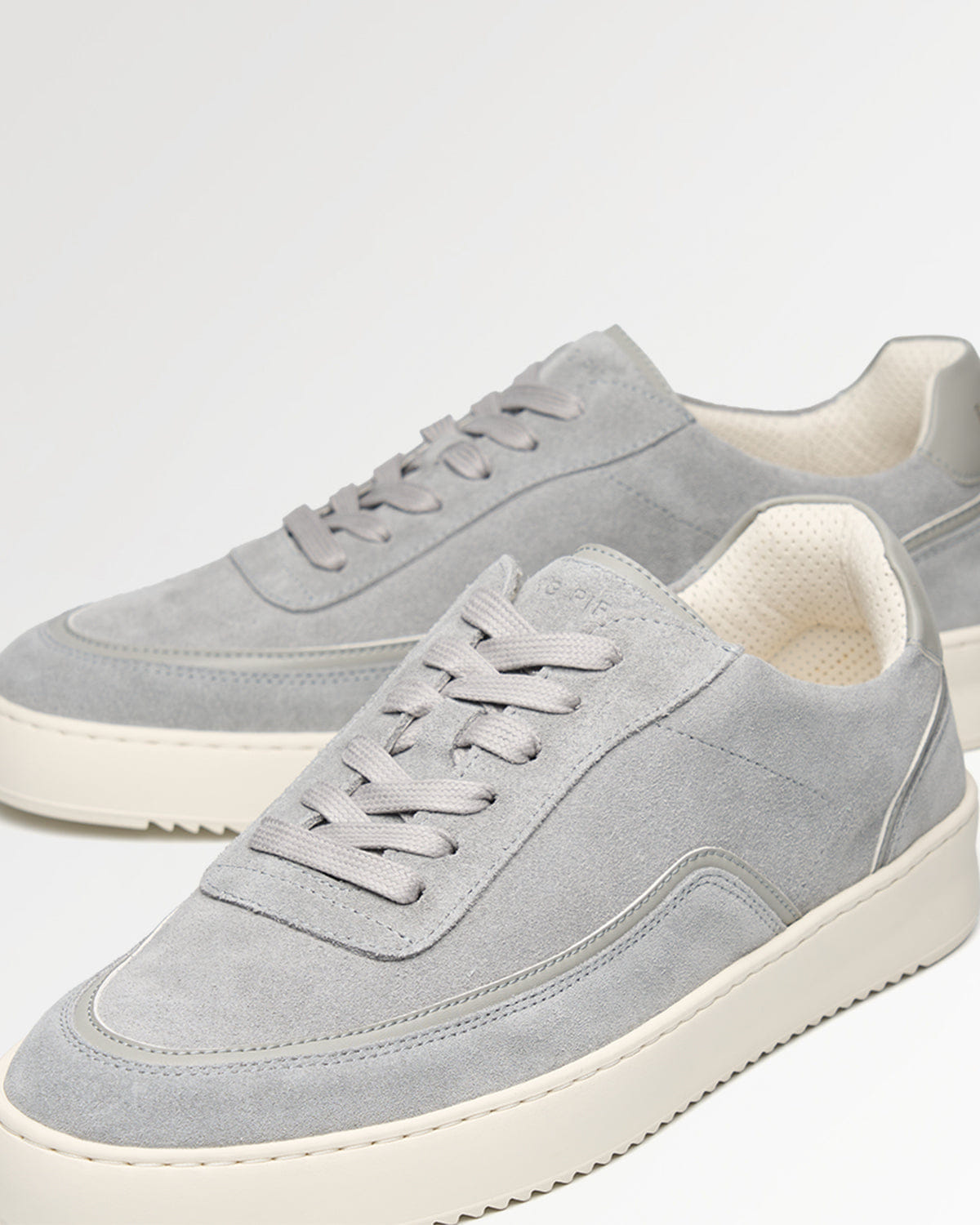Conventional Mondo Stack Suede Light Grey