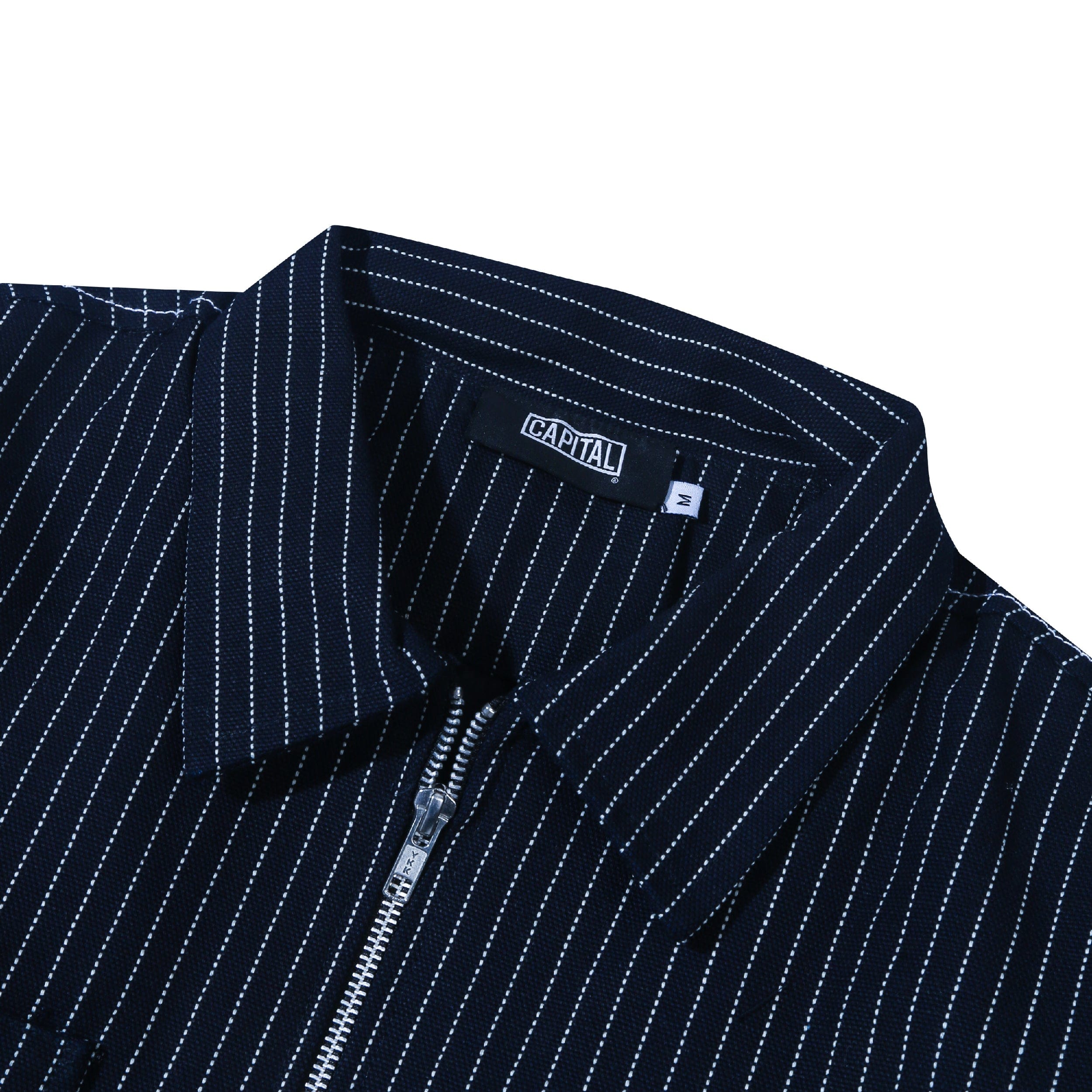 Capital Wabash Stripe Work Jacket - Dark Blue