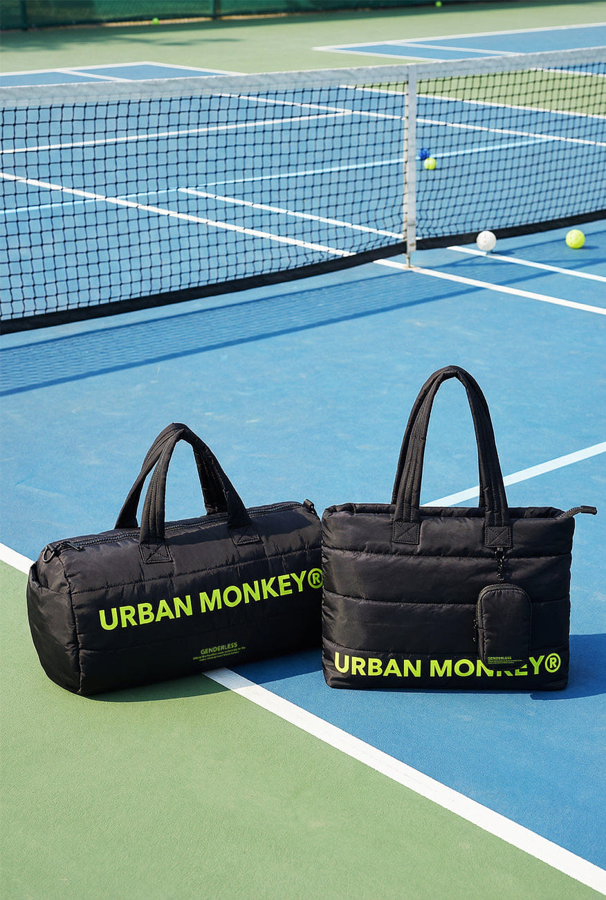 Neon Pack of 2 Puffer bags // Neon On Black