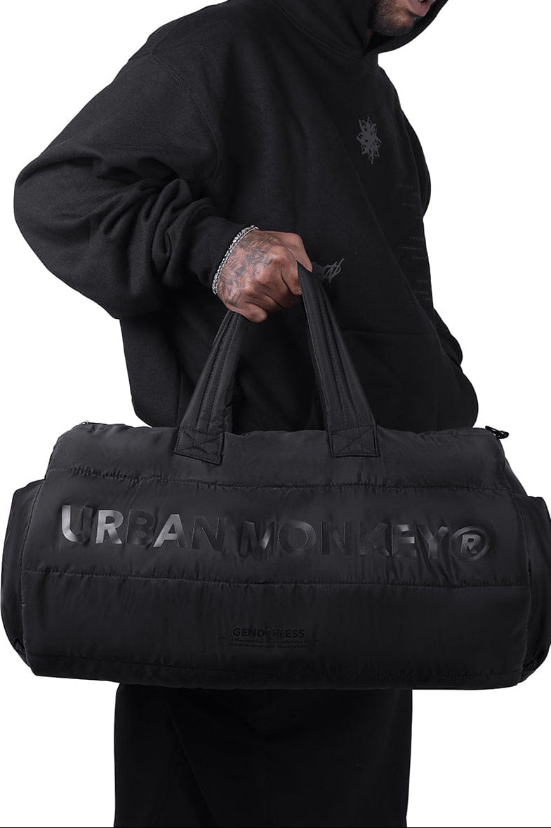 Urban Monkey® Pack of 2 Puffer bags // Black On Black