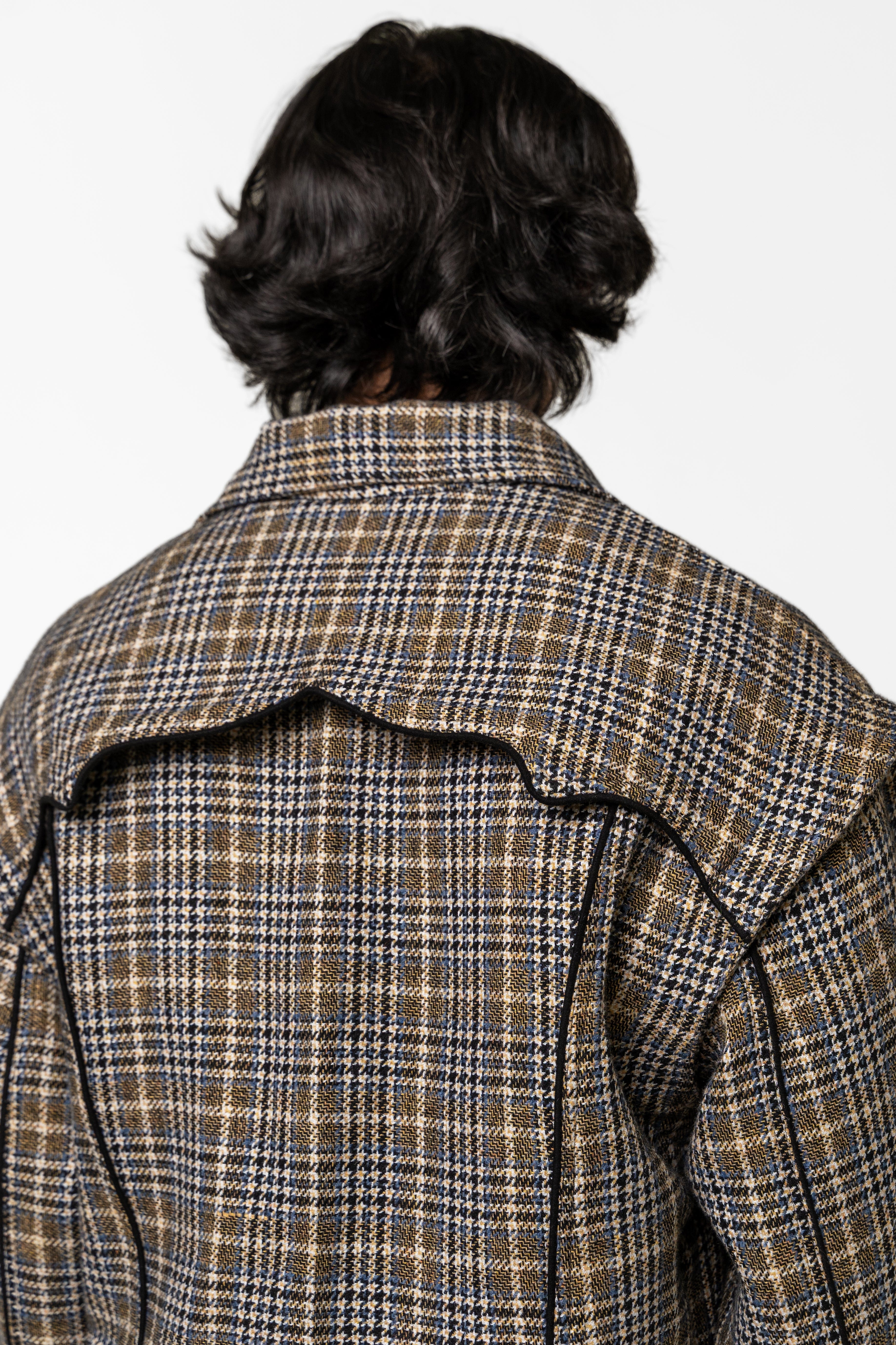 F A R A K Plaid Bomber Jacket