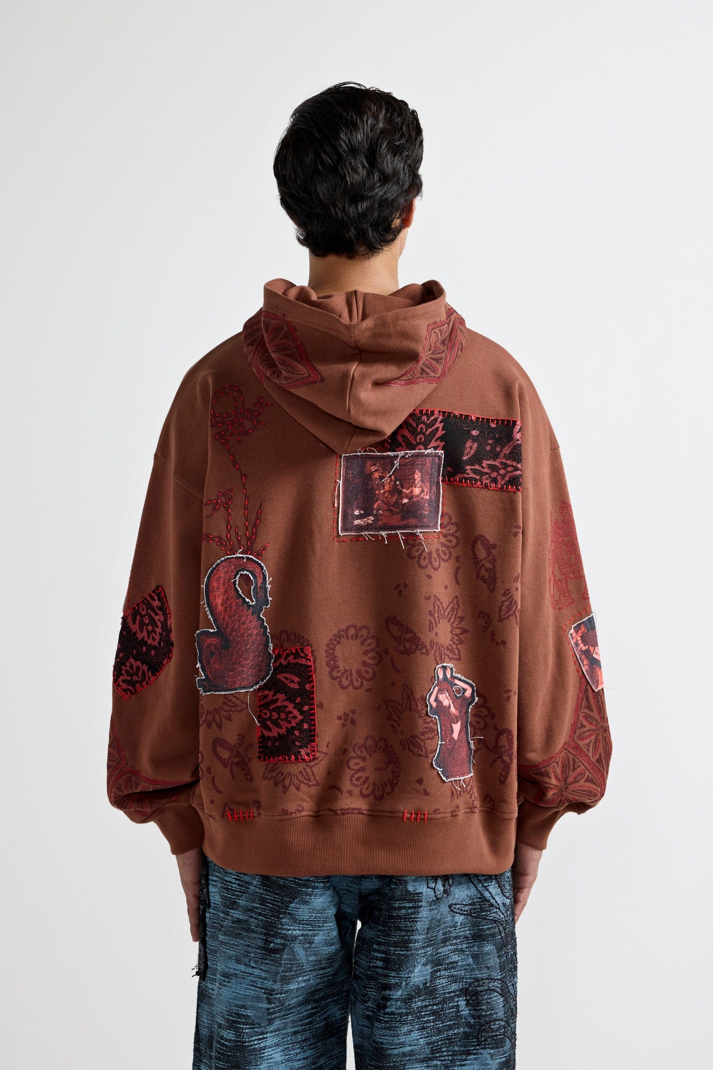 F A R A K Mehfil Block - Printed Hoodie