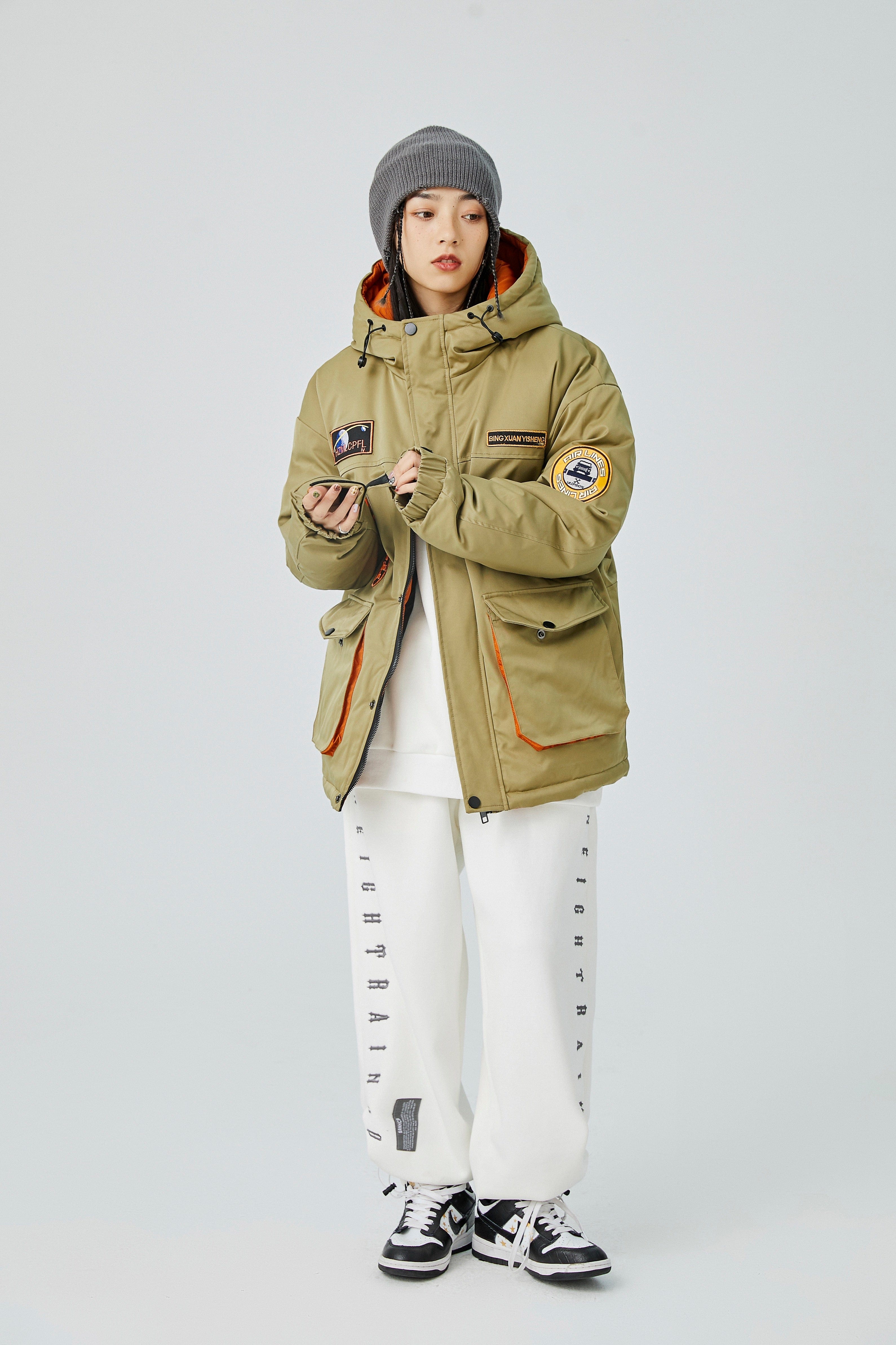 UTILITY Beige Patch Utility Jacket