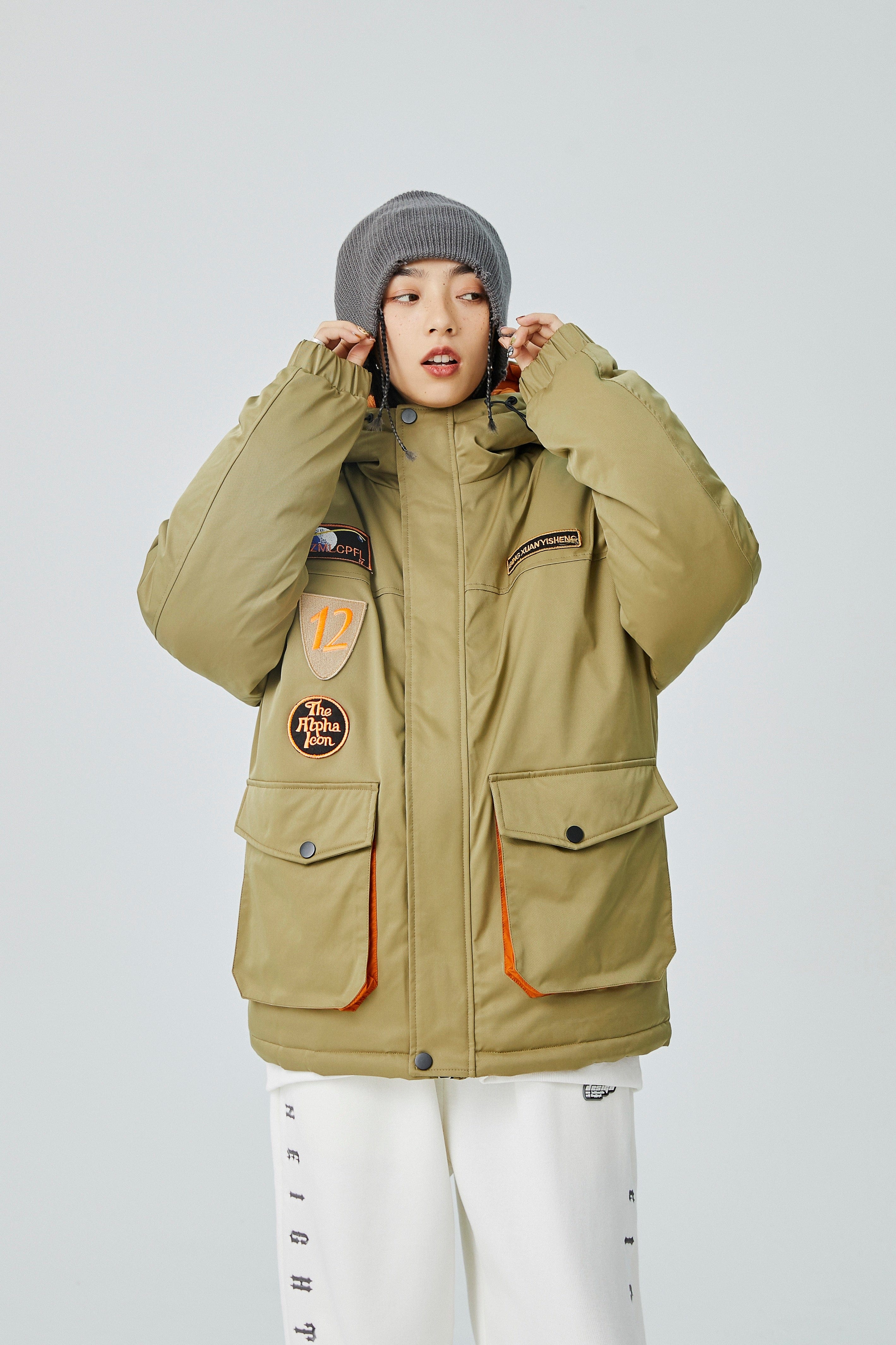 UTILITY Beige Patch Utility Jacket