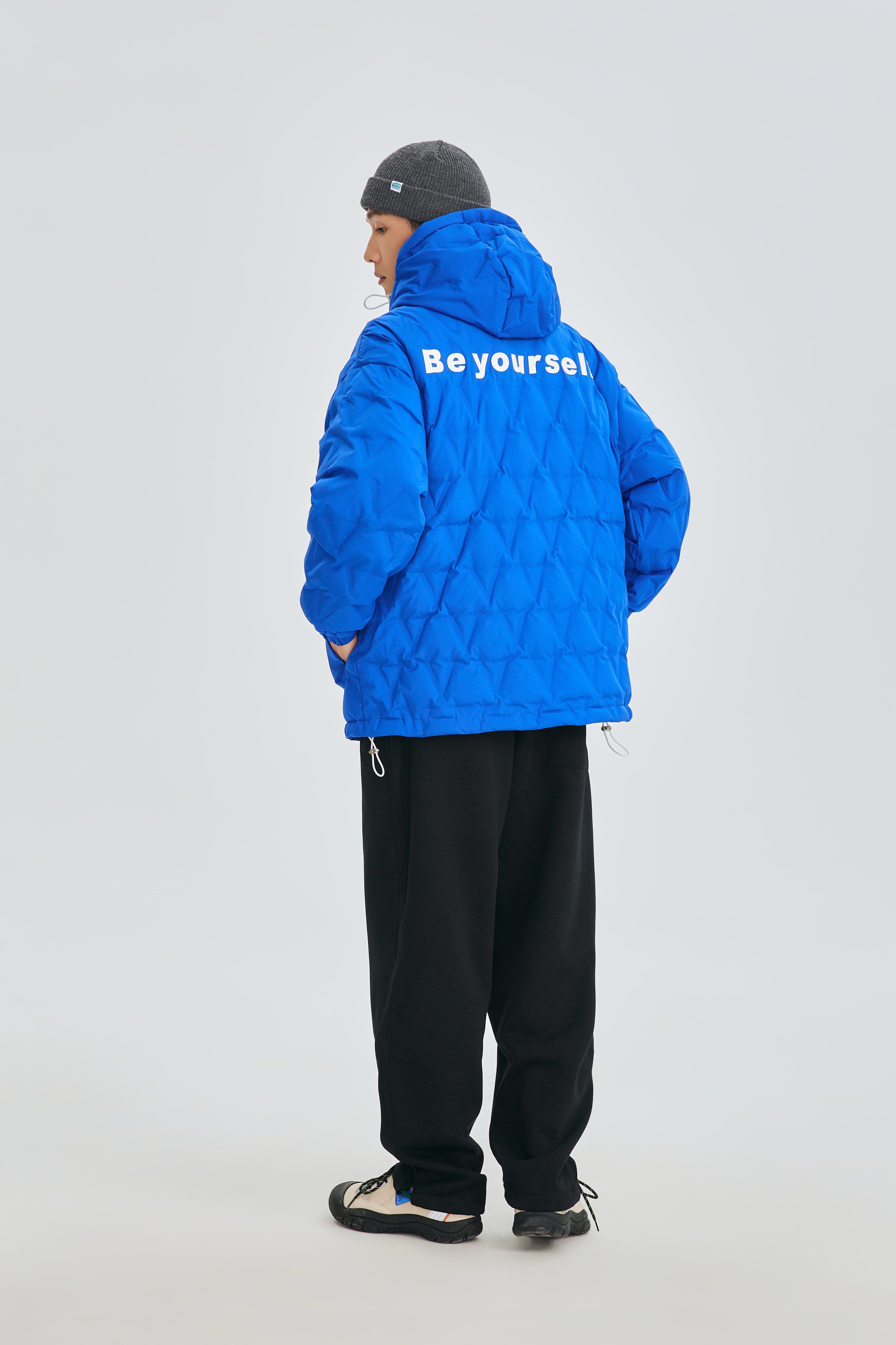 Blue Electric Blue Quilted Puffer Jacket