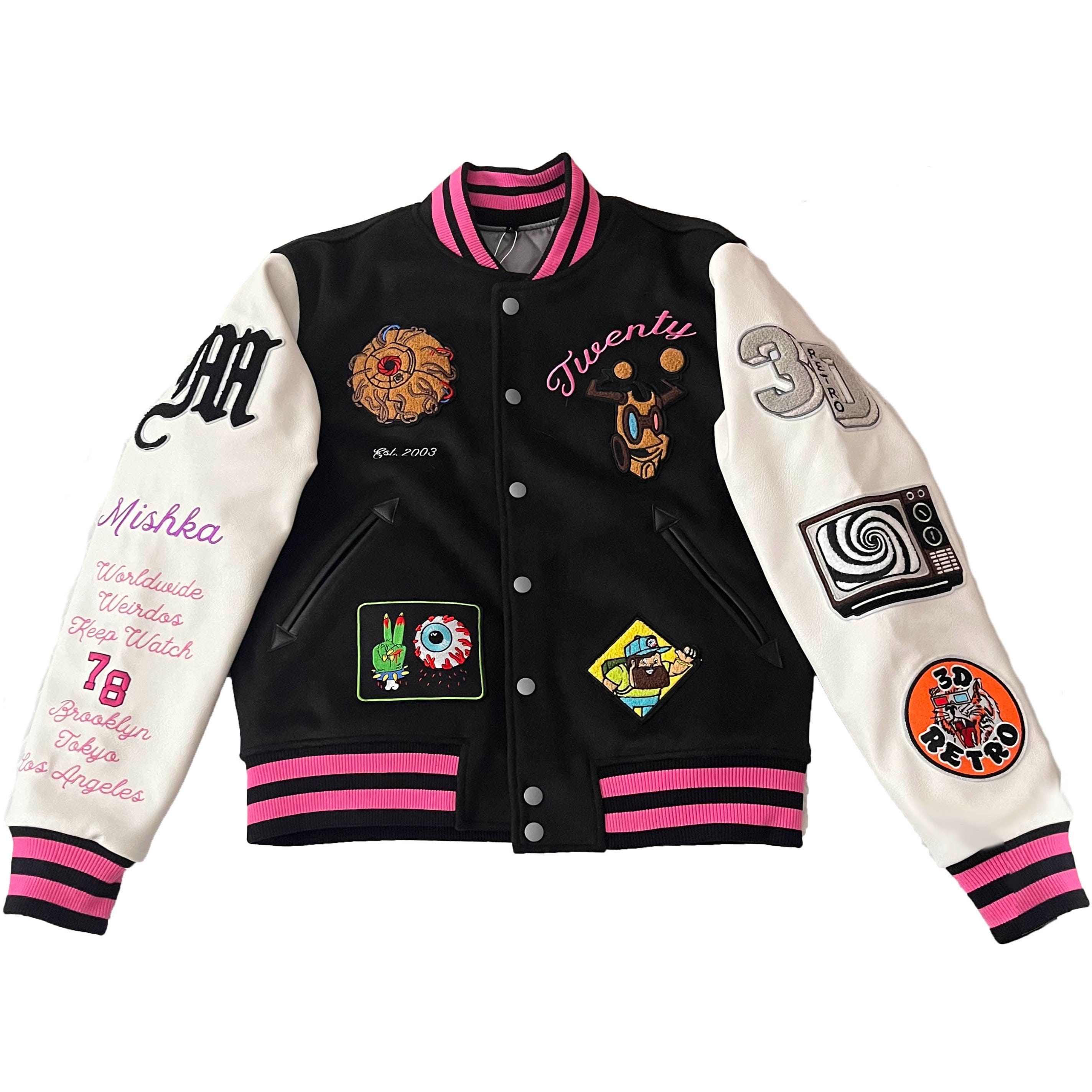 3dretro x Mishka 20th Anniversary Varsity Jacket