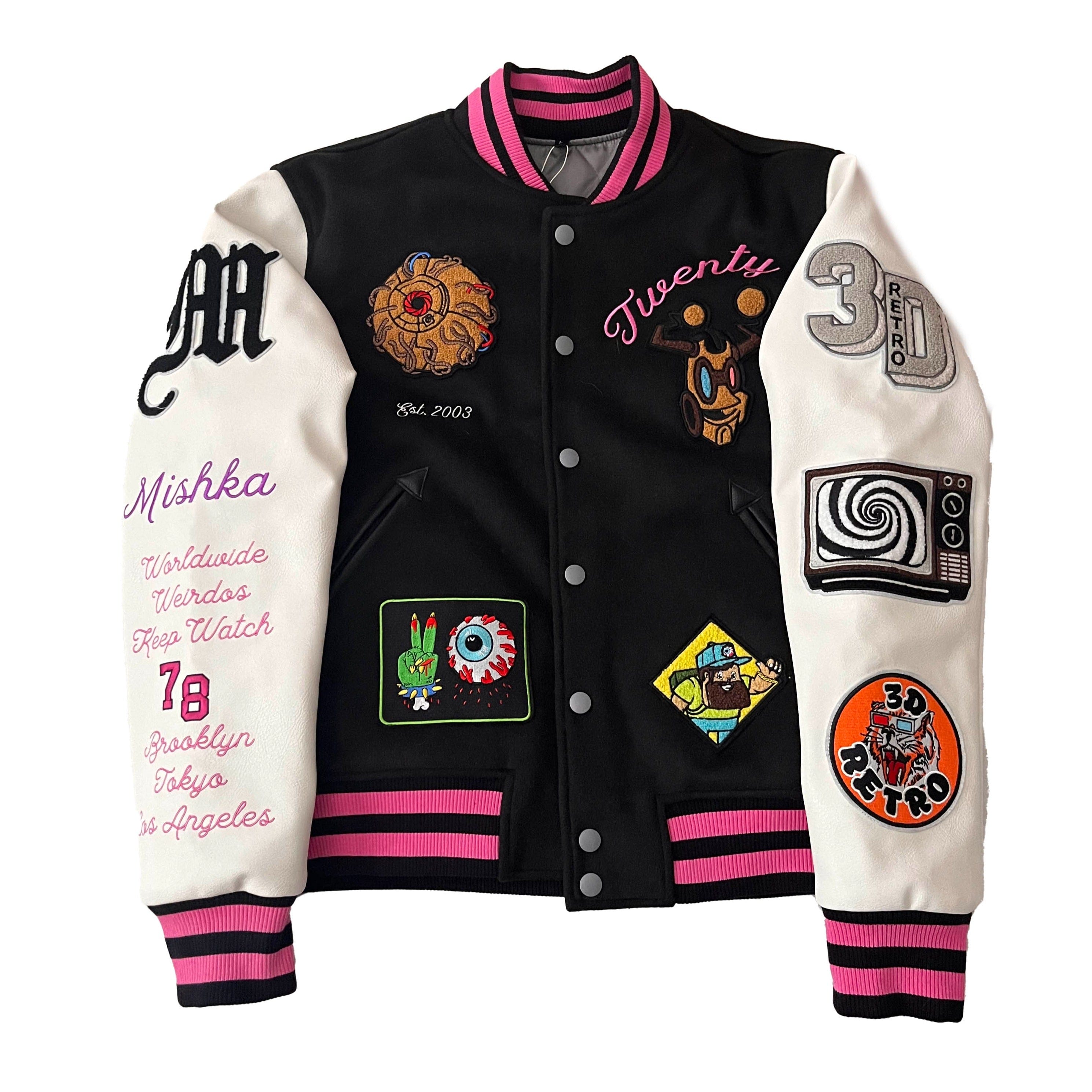 3dretro x Mishka 20th Anniversary Varsity Jacket