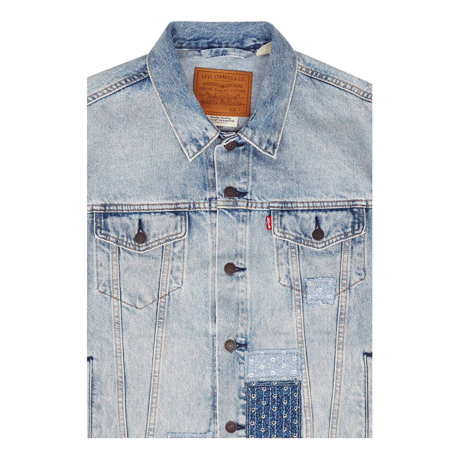 Levi's Redtab The Trucker Jacket Z8202 Light Indigo Destructed