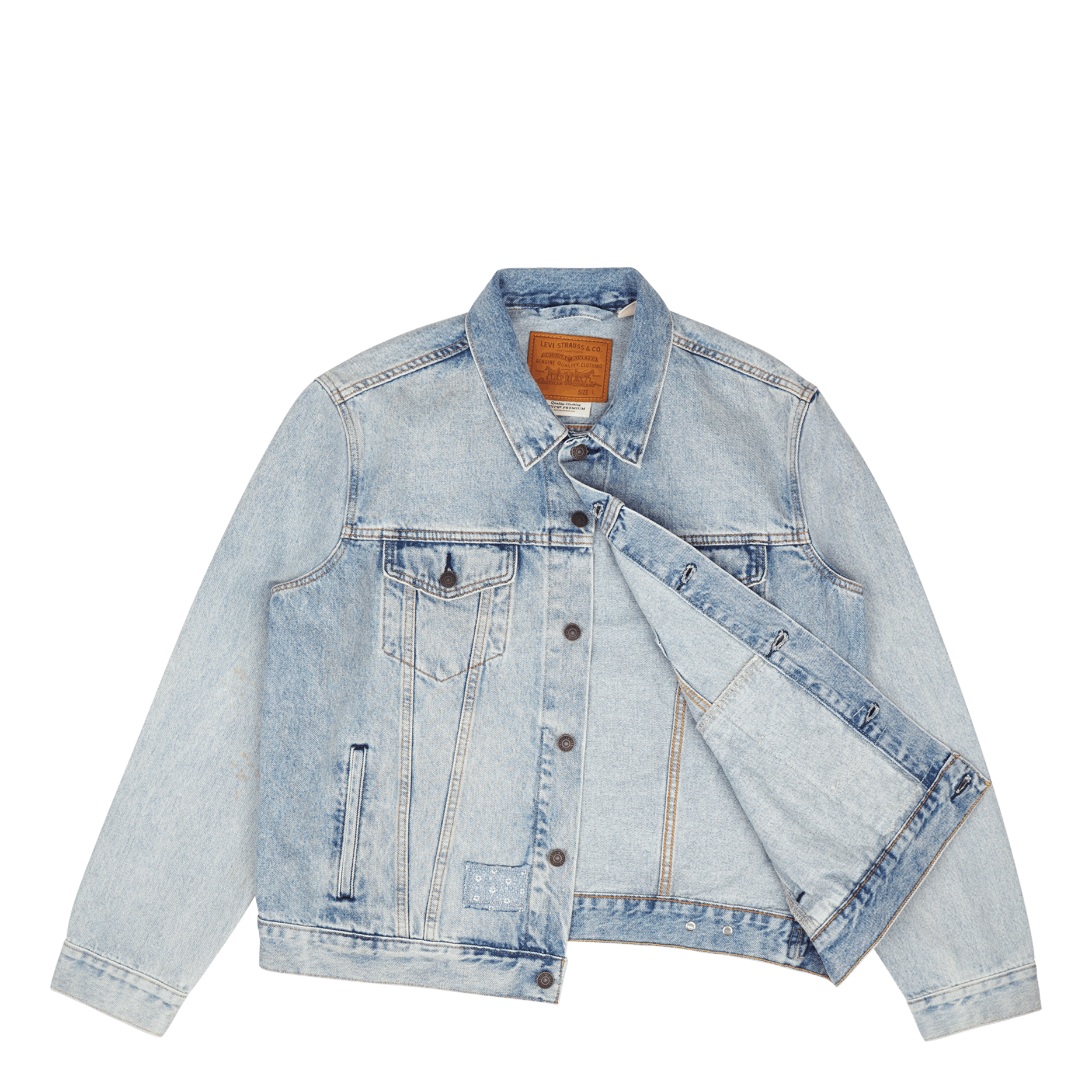 Levi's Redtab The Trucker Jacket Z8202 Light Indigo Destructed