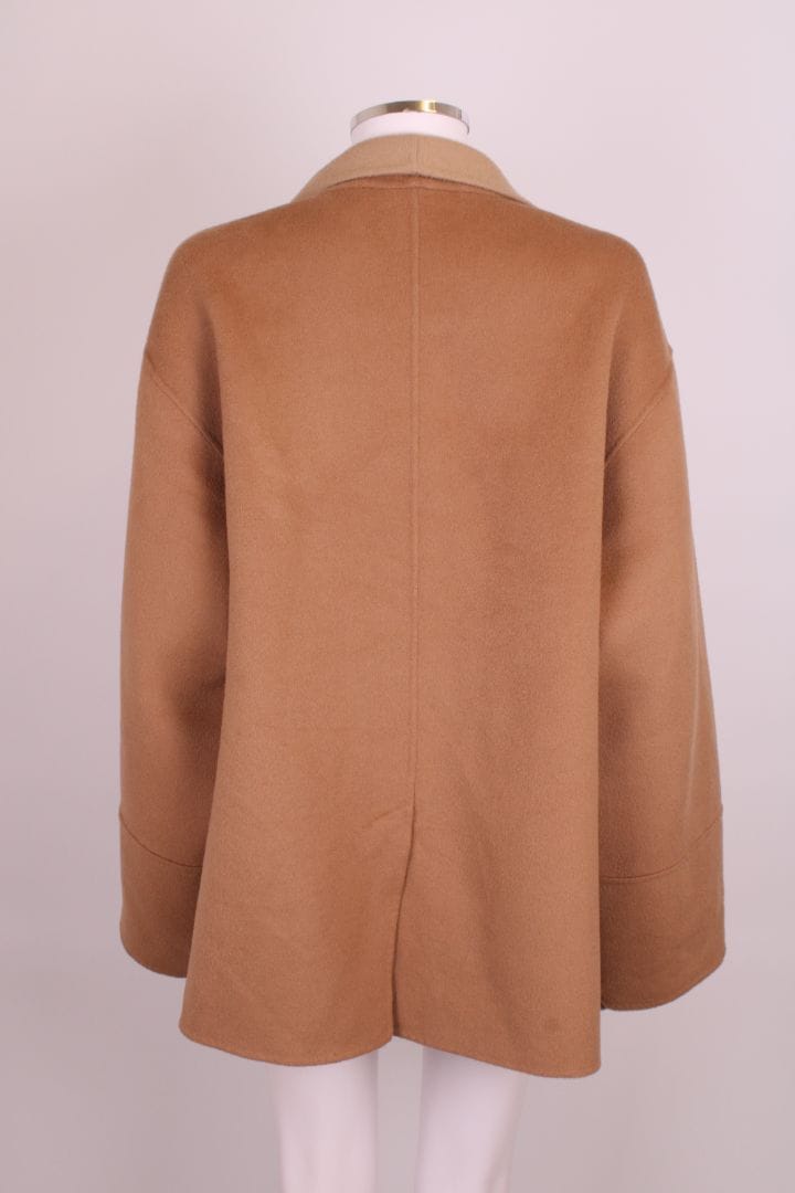 Soft Goat Waterfall Jacket Camel S