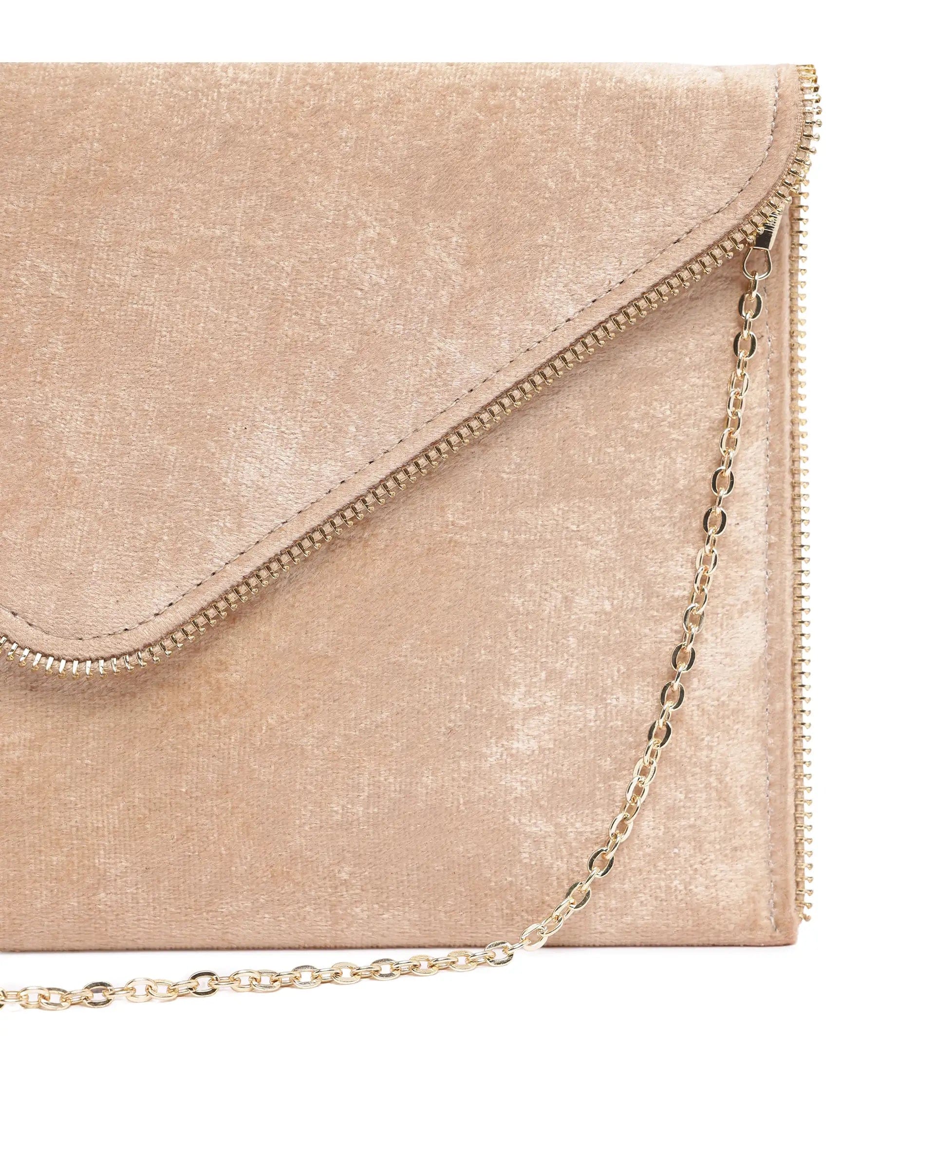 Rareism Women Diva Dark Beige Plain Bag