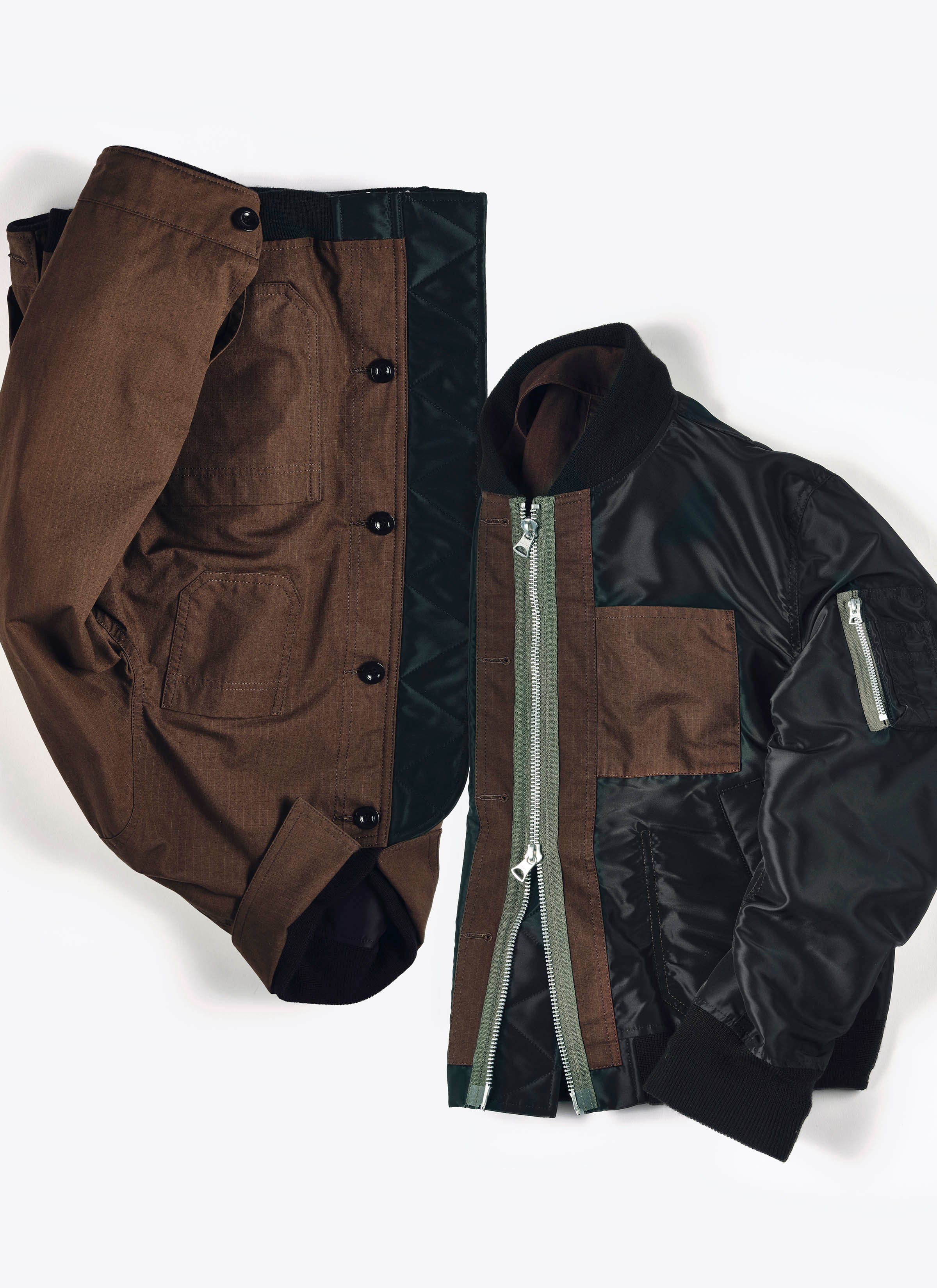 REVERSIBLE Nylon Twill x Rip Stop Reversible Blouson