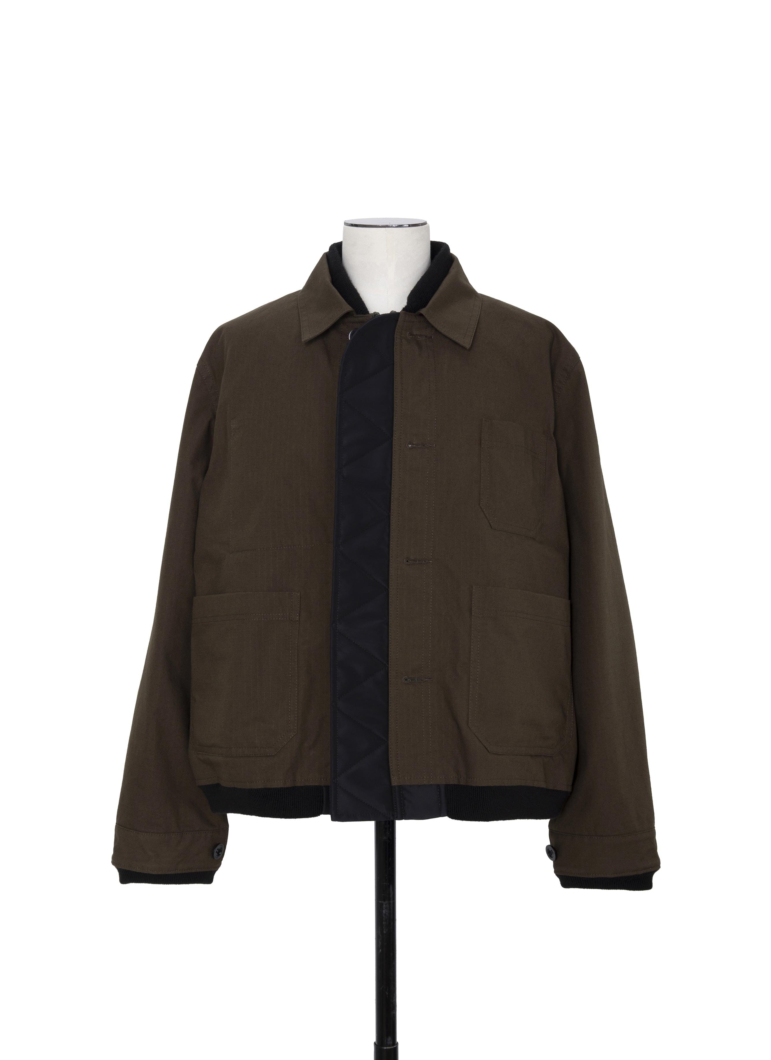 REVERSIBLE Nylon Twill x Rip Stop Reversible Blouson