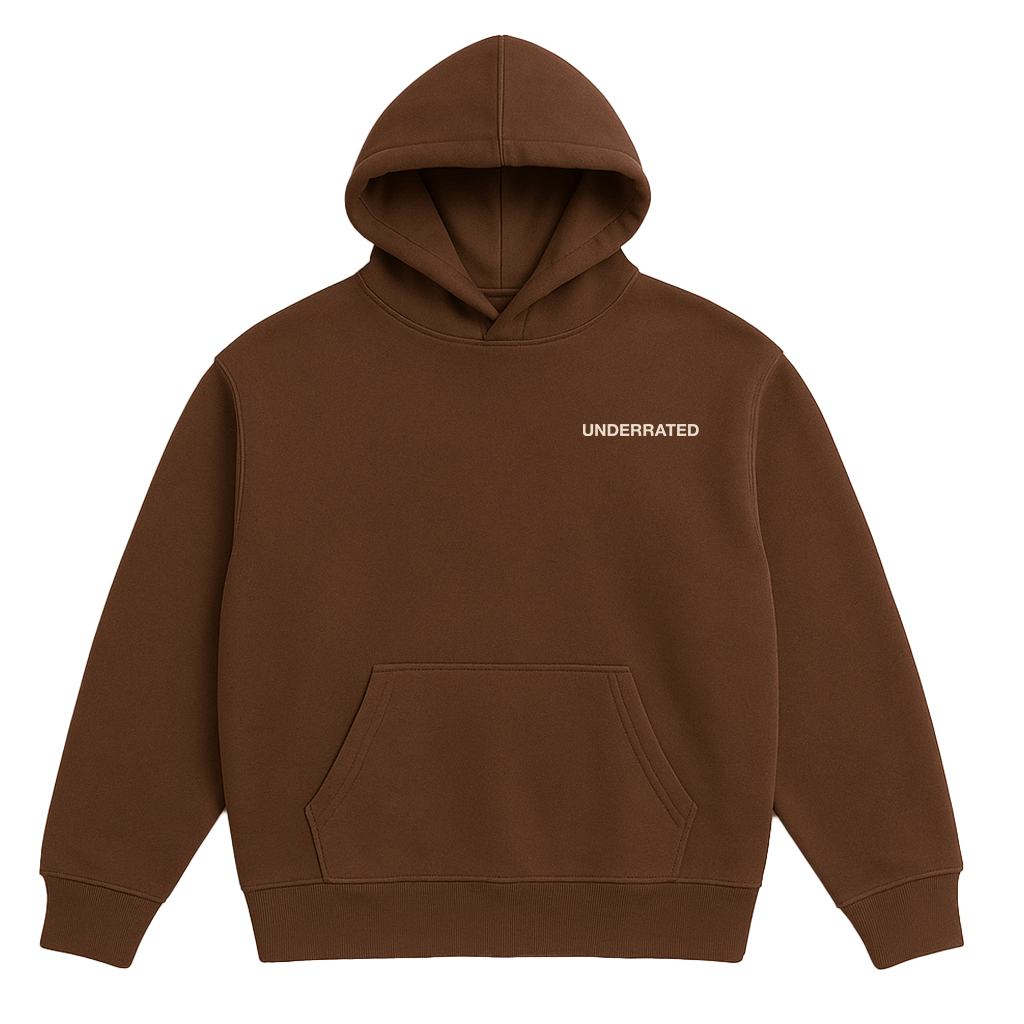 Classic UNDERRATED Classic Logo Hoodie - Brown