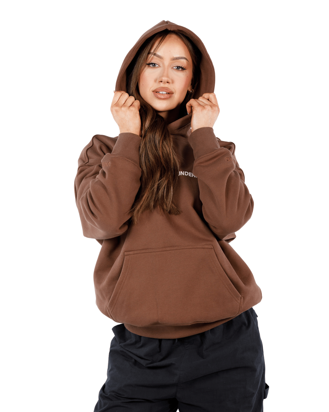 Classic UNDERRATED Classic Logo Hoodie - Brown