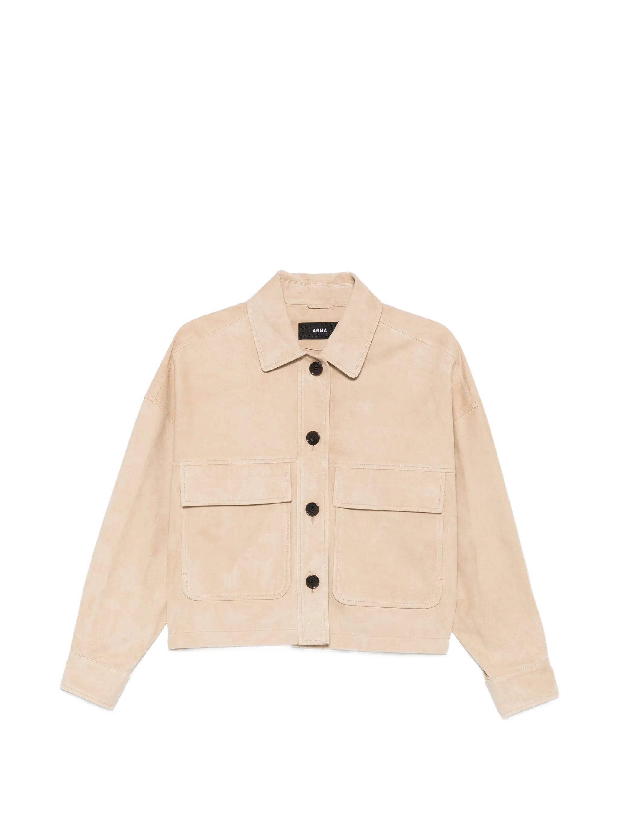 Arma Miri front pocket leather jacket