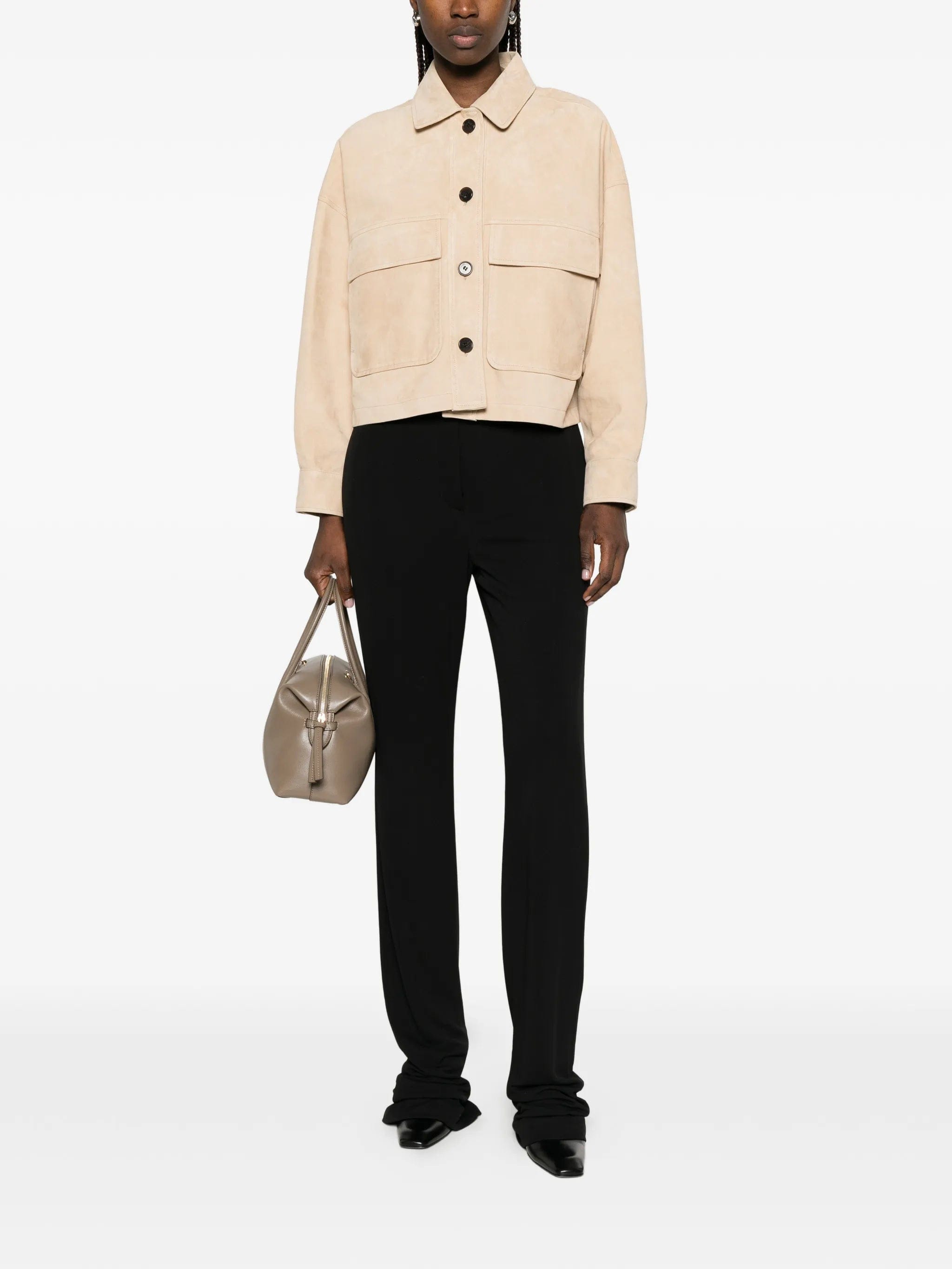 Arma Miri front pocket leather jacket