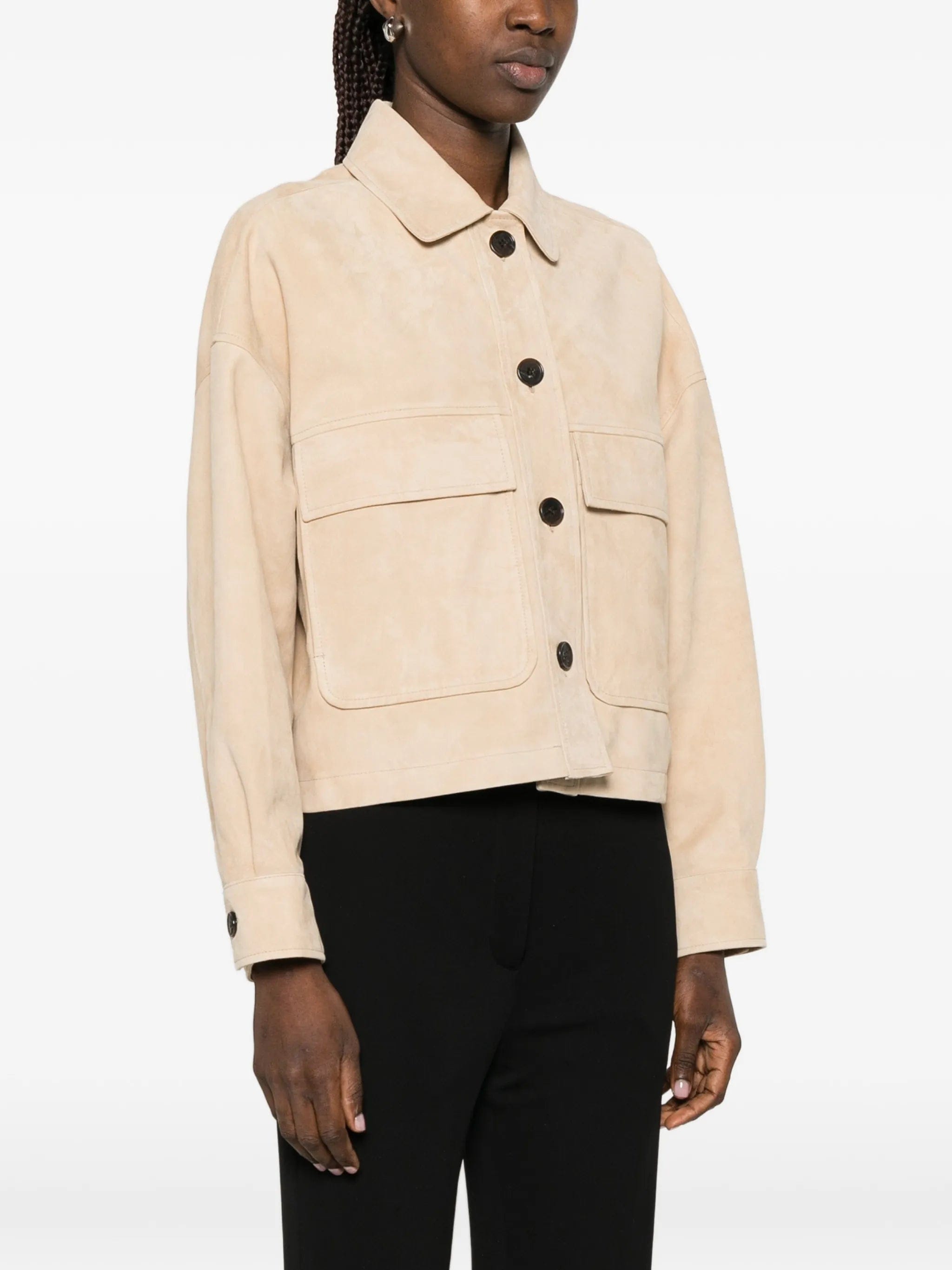 Arma Miri front pocket leather jacket