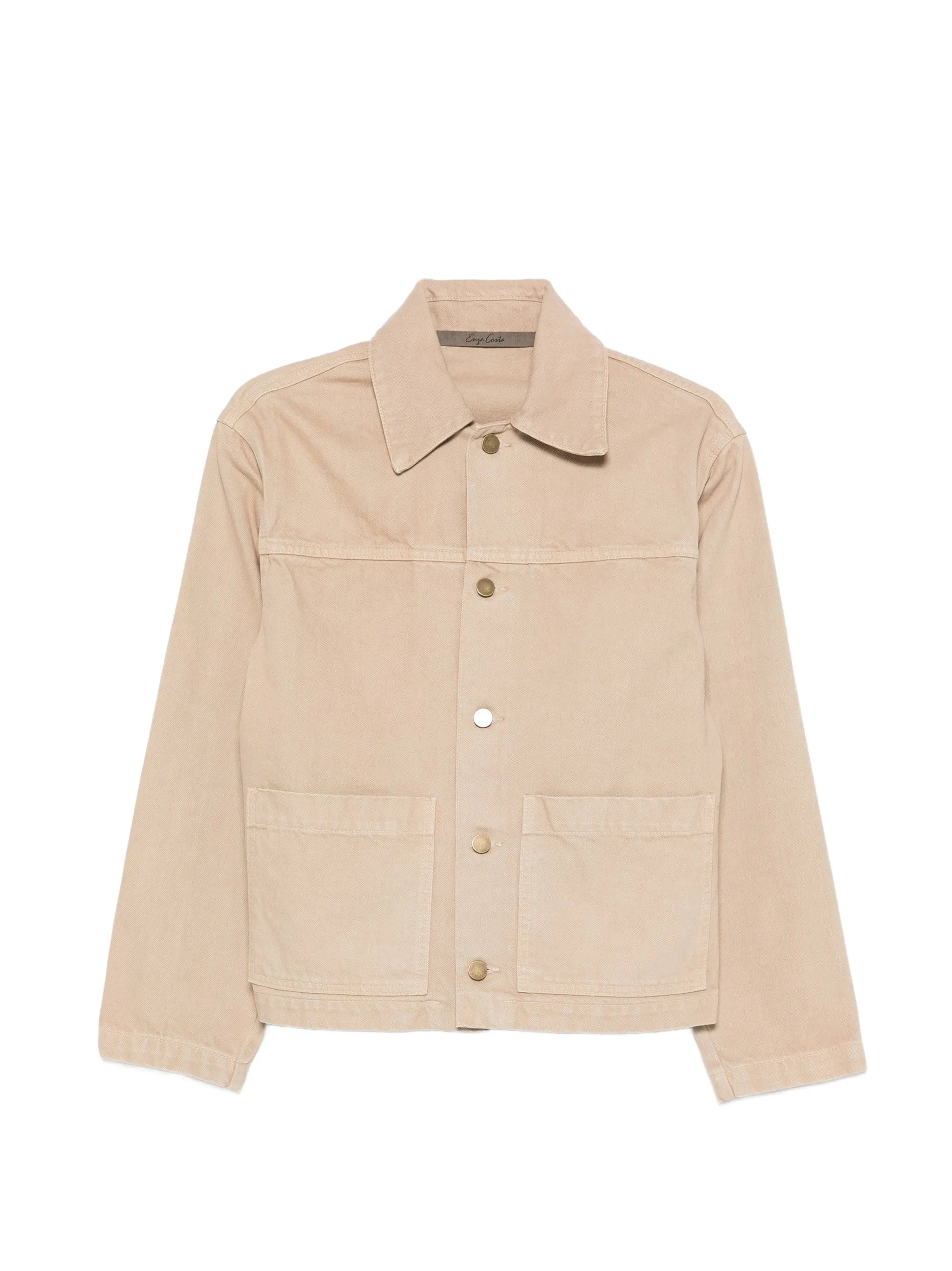 Enza Costa buttoned cotton field jacket