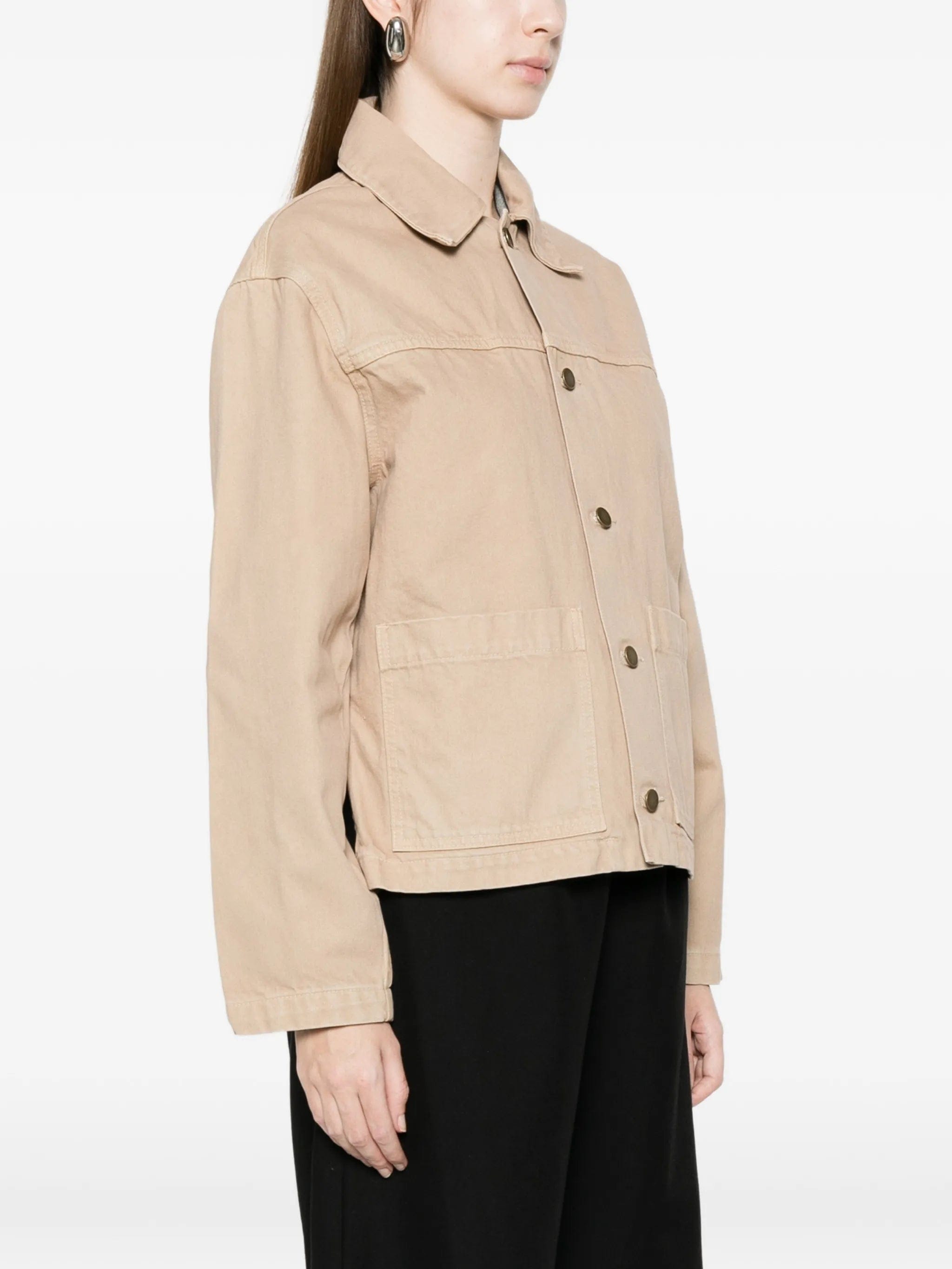 Enza Costa buttoned cotton field jacket