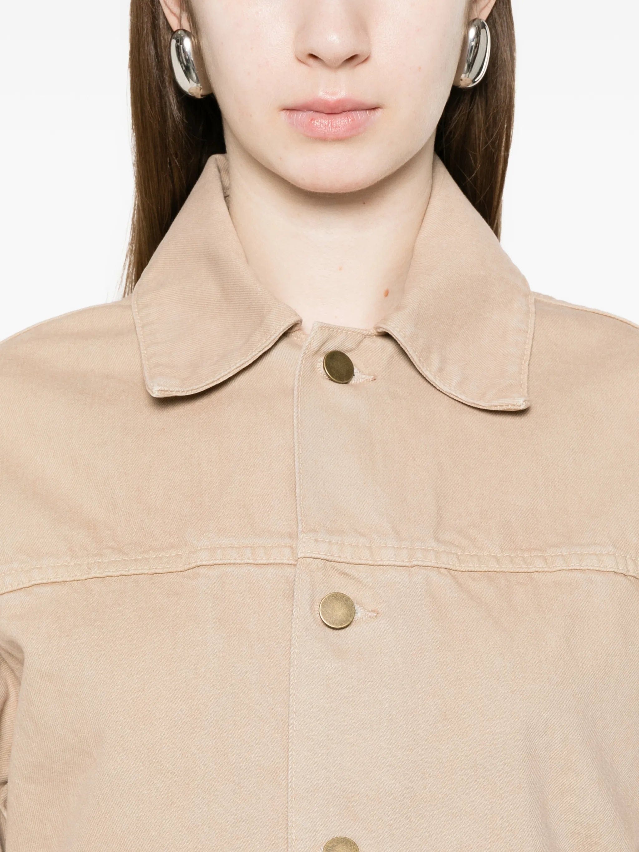 Enza Costa buttoned cotton field jacket