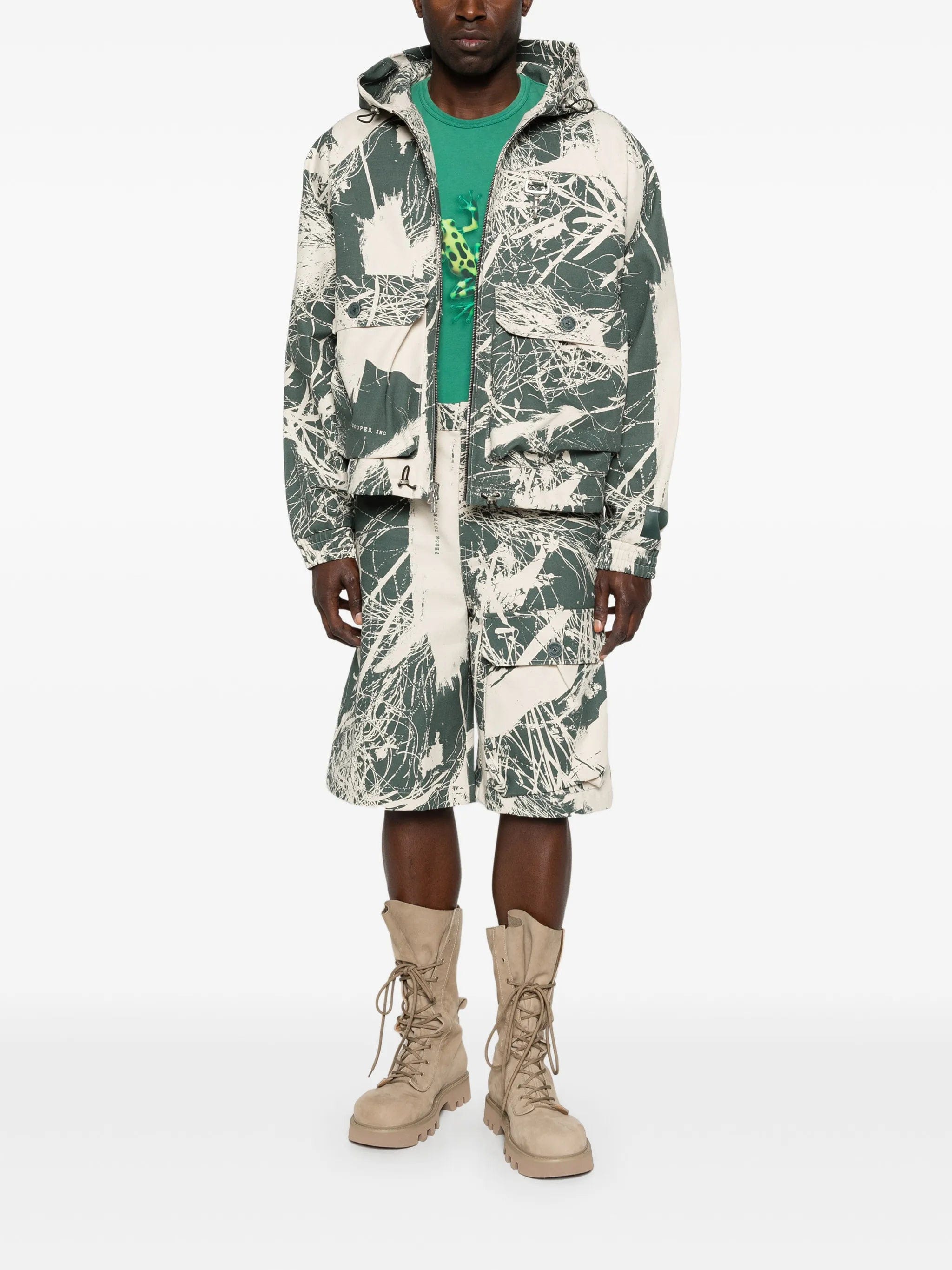 Reese Cooper hooded cargo jacket