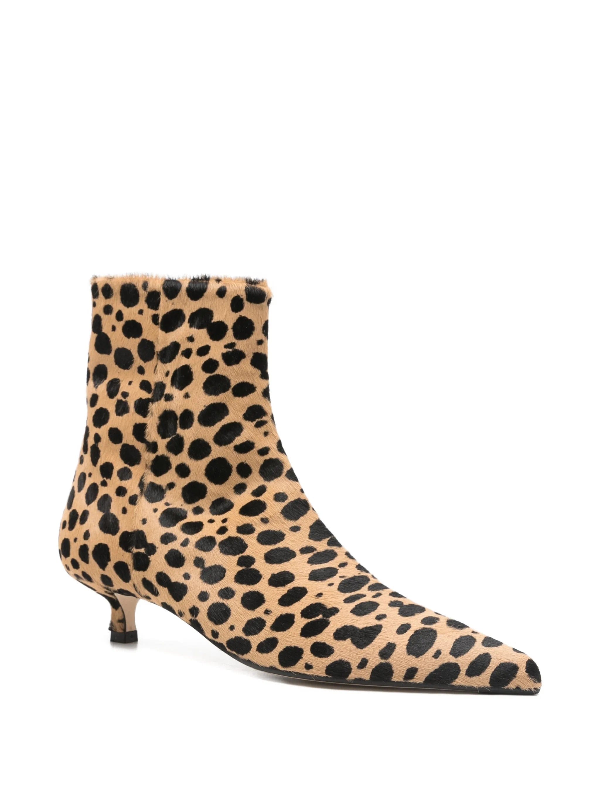Aeyde Sofie Leo print ankle boots