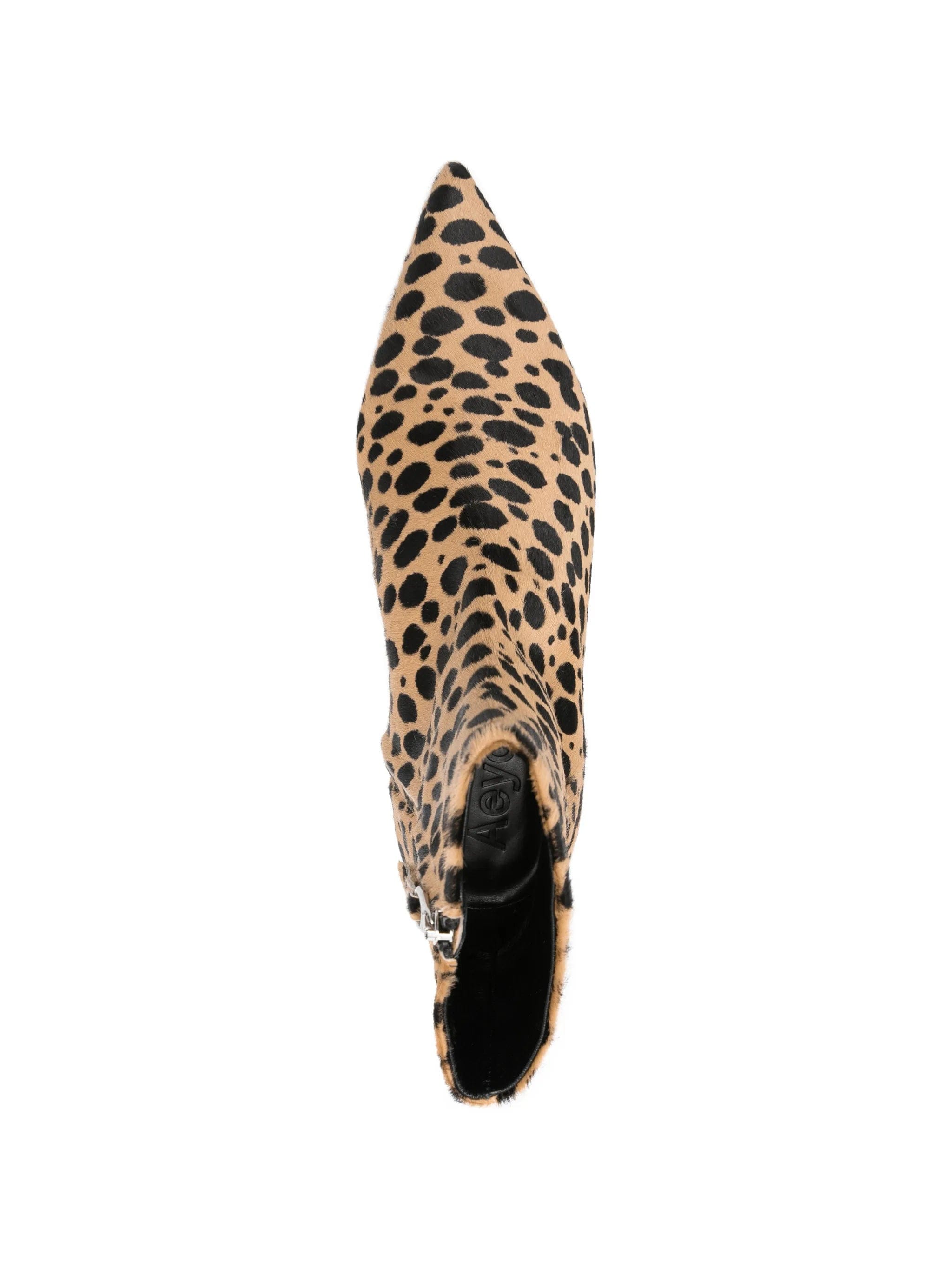 Aeyde Sofie Leo print ankle boots