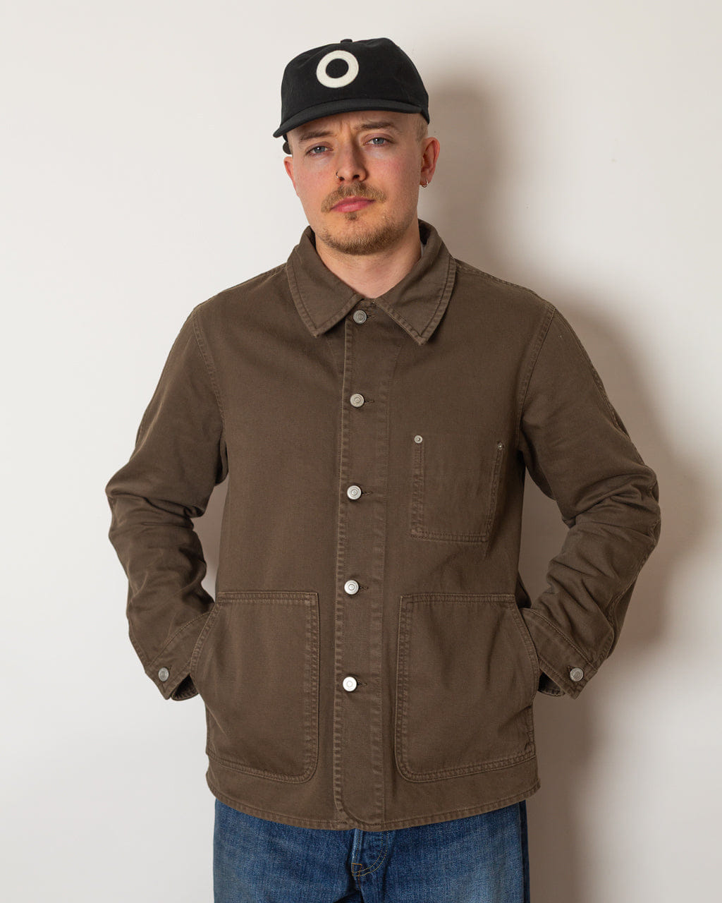 Another Aspect Another Denim Jacket - Brown