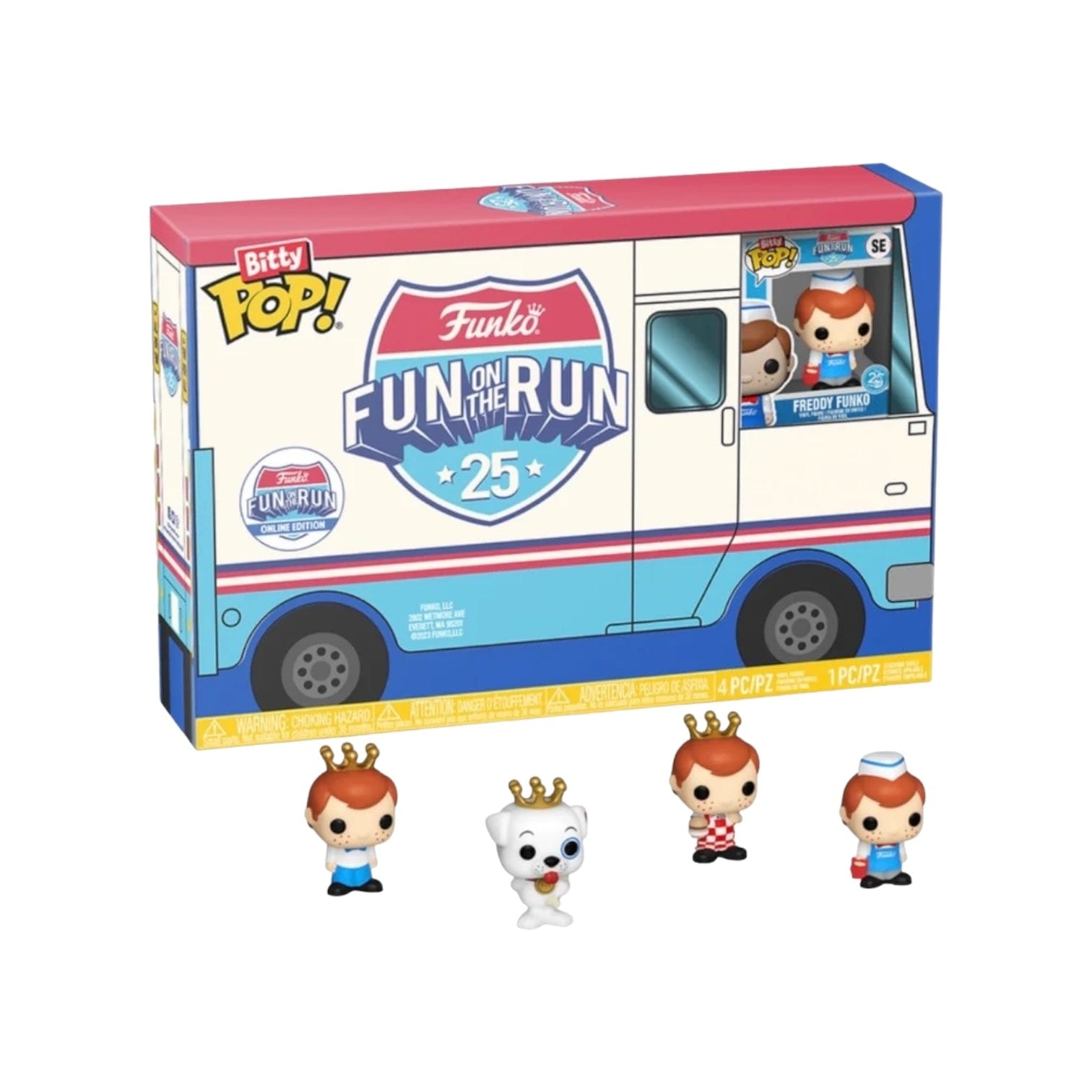 Funko Pop! Freddy Funko Fun on the Run 4 Pack Bitty Funko POP! - Fun on the Run Online Exclusive