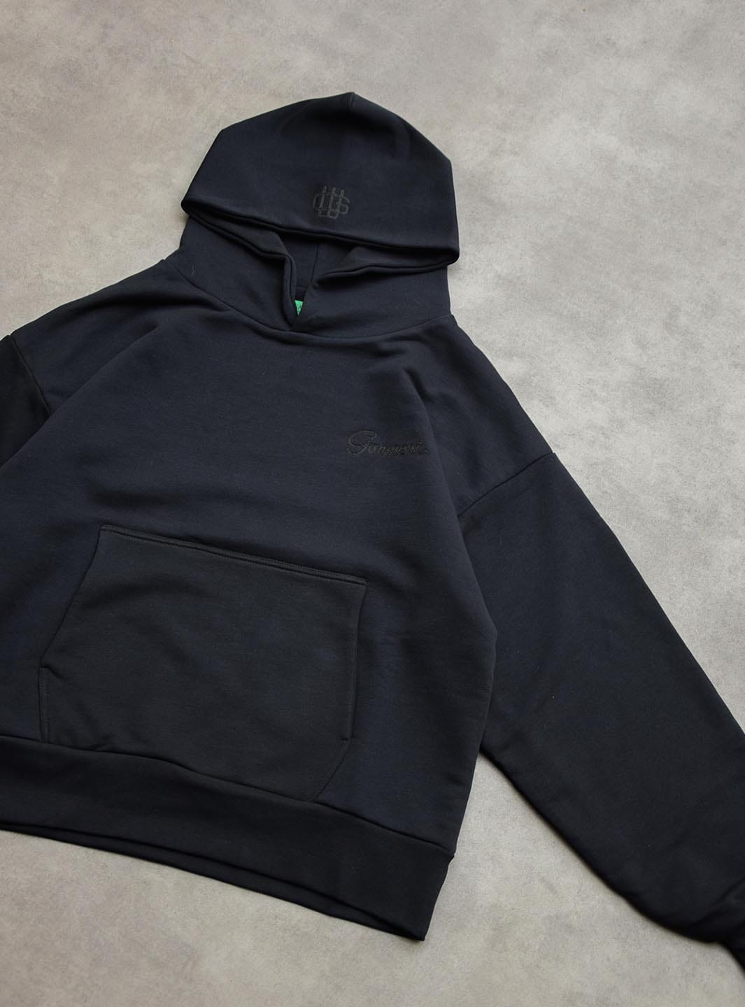 Garment Workshop Double Layer Hoodie Black
