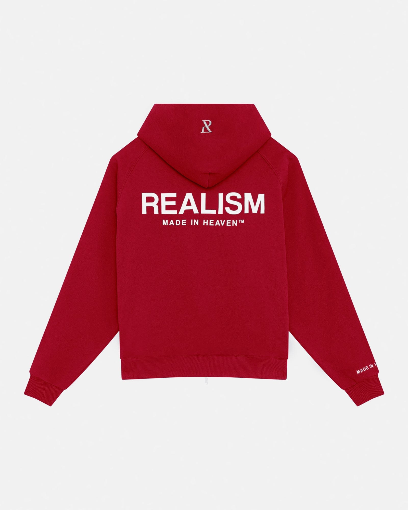 Realism SSS REALISM HEAVEN LOGO ZIP HOODIE CRIMSON RED