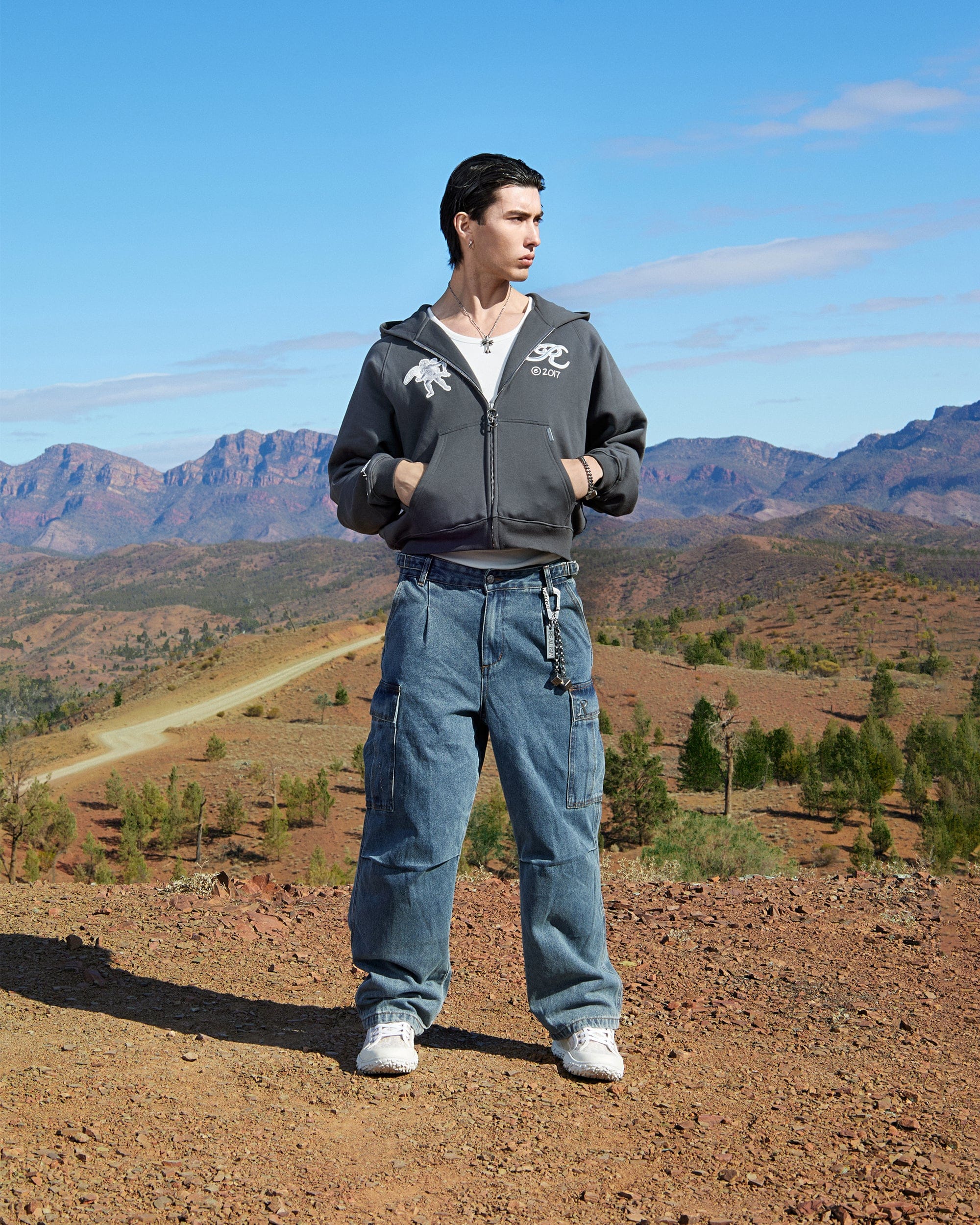 Realism SSS REALISM APOLLO ZIP HOODIE SLATE