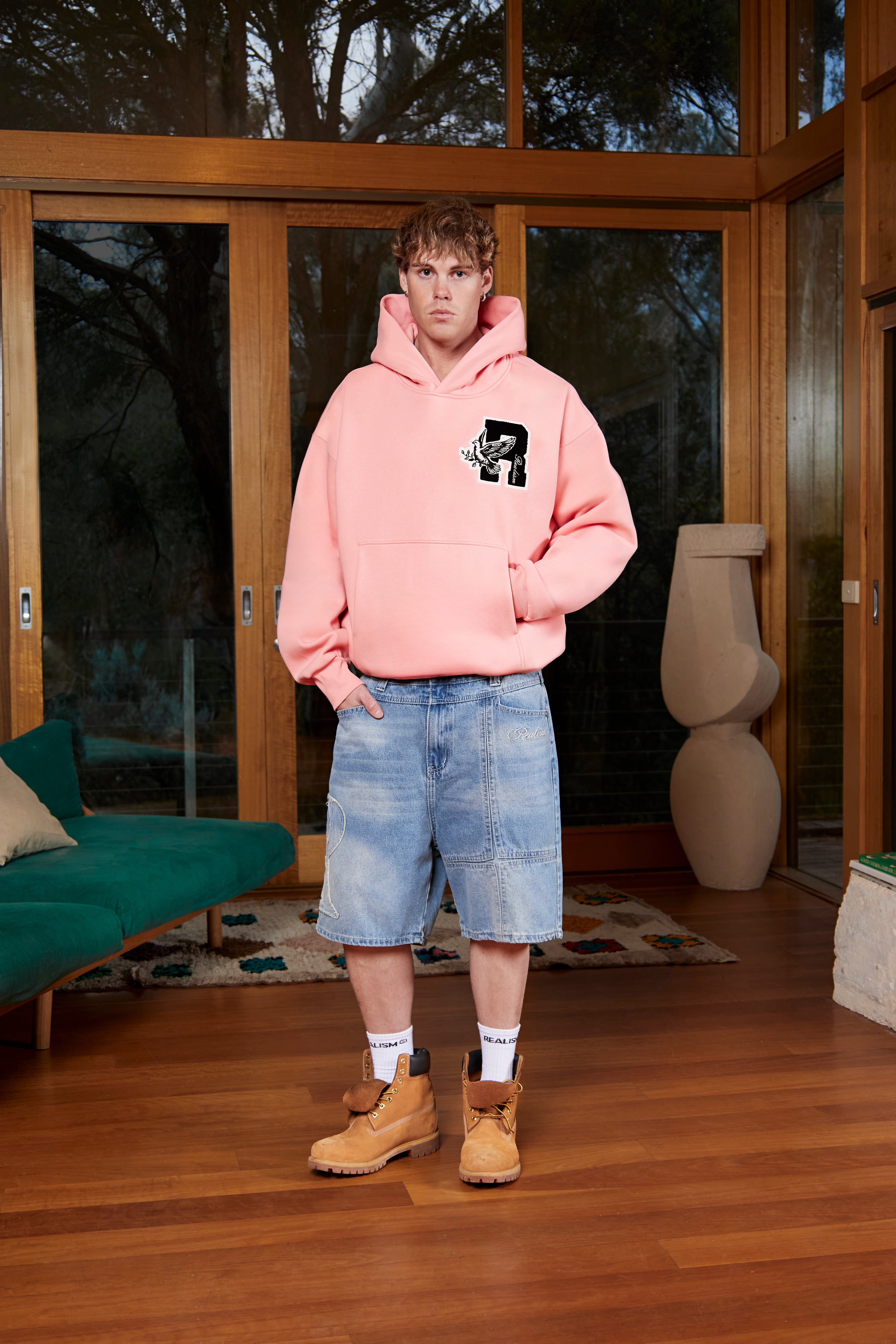 Realism SSS REALISM COLLEGE TEAM HOODIE V2 SALT PINK