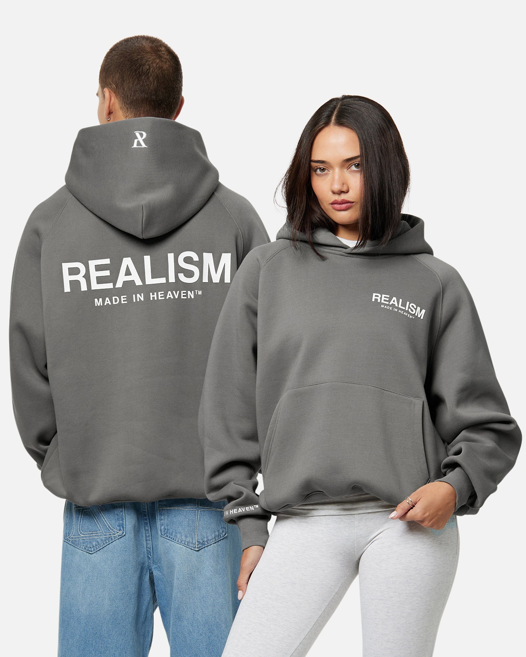 Realism SSS REALISM HEAVEN LOGO HOODIE COOL GREY
