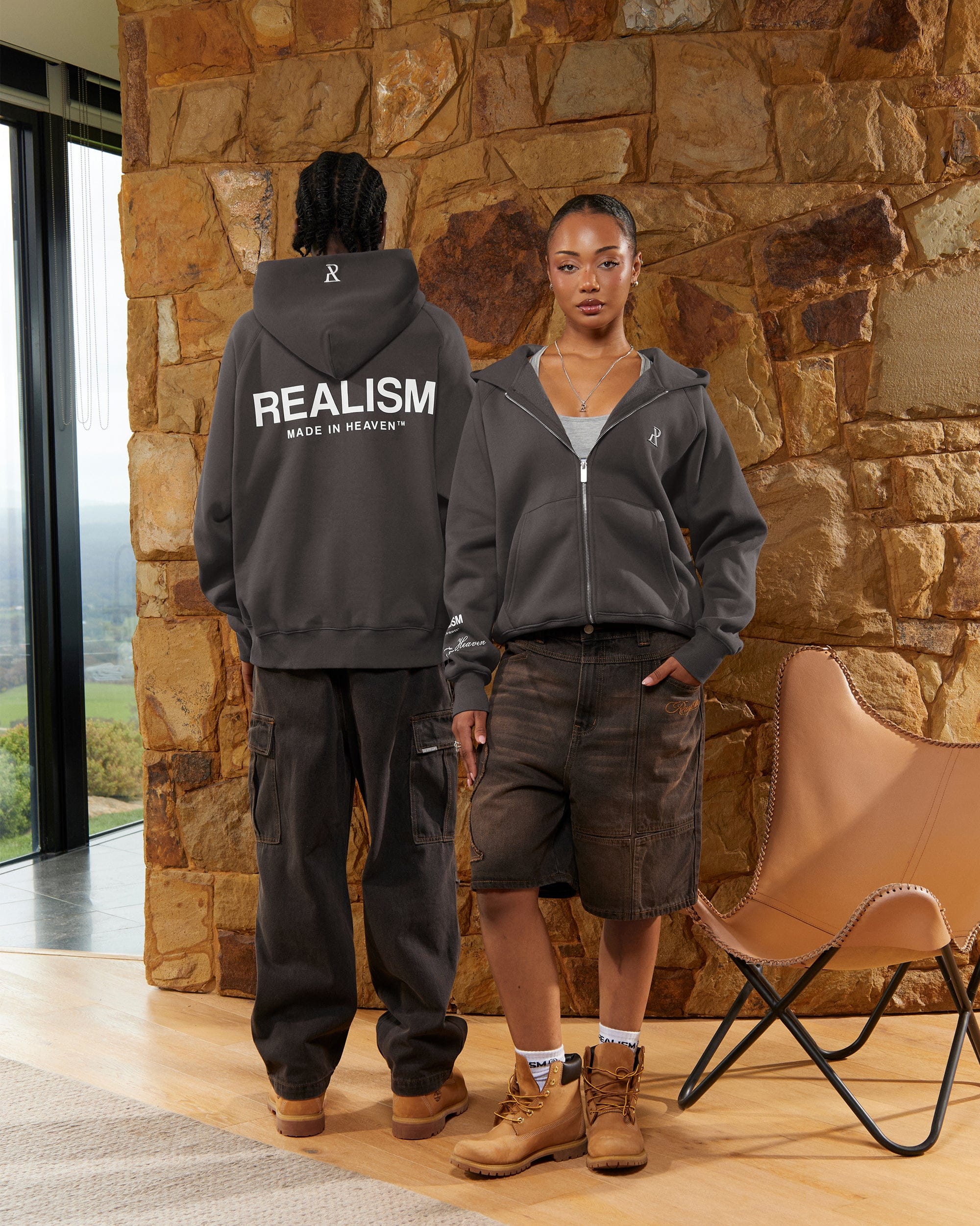 Realism SSS REALISM RADIANT ZIP HOODIE ASPHALT