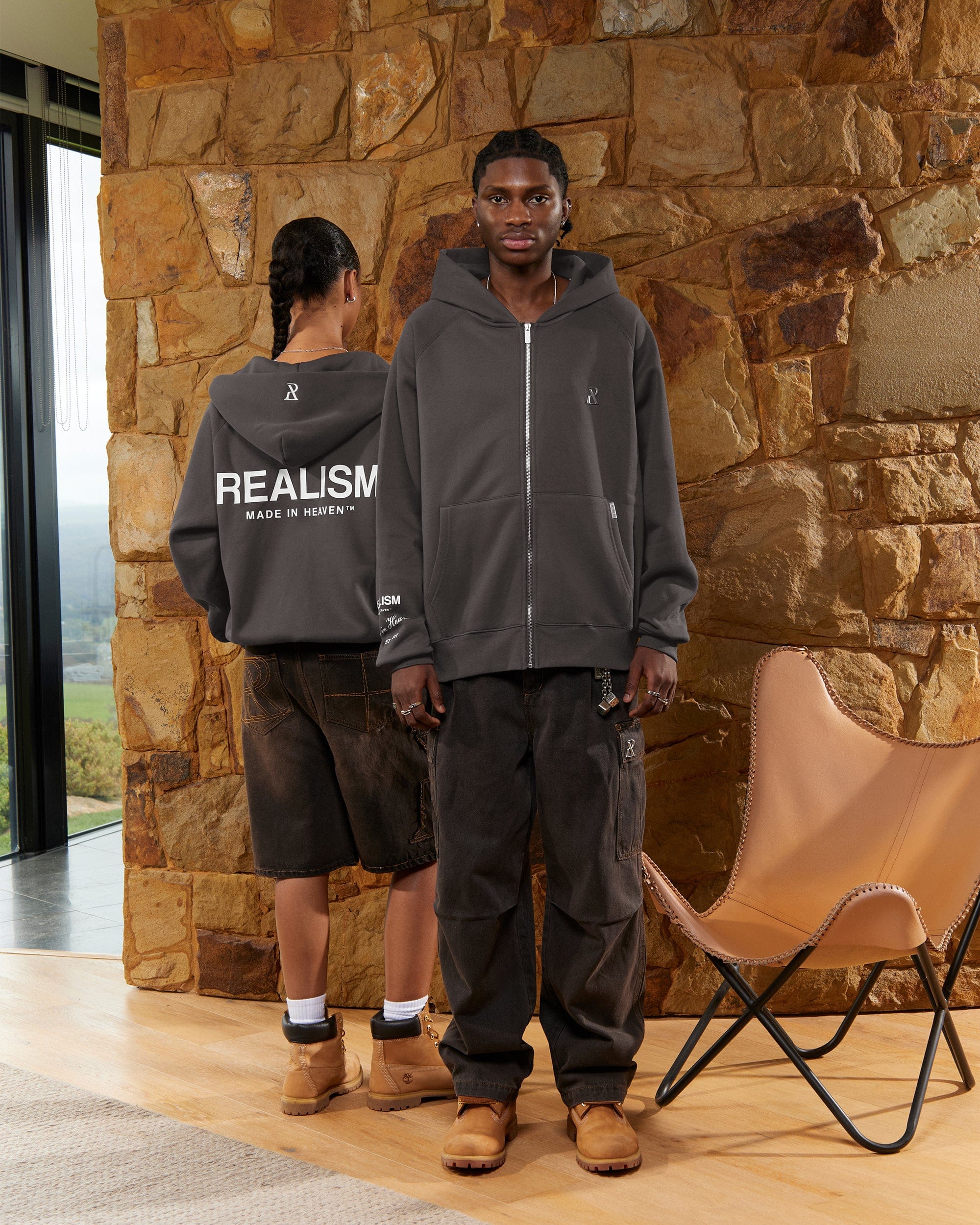 Realism SSS REALISM RADIANT ZIP HOODIE ASPHALT