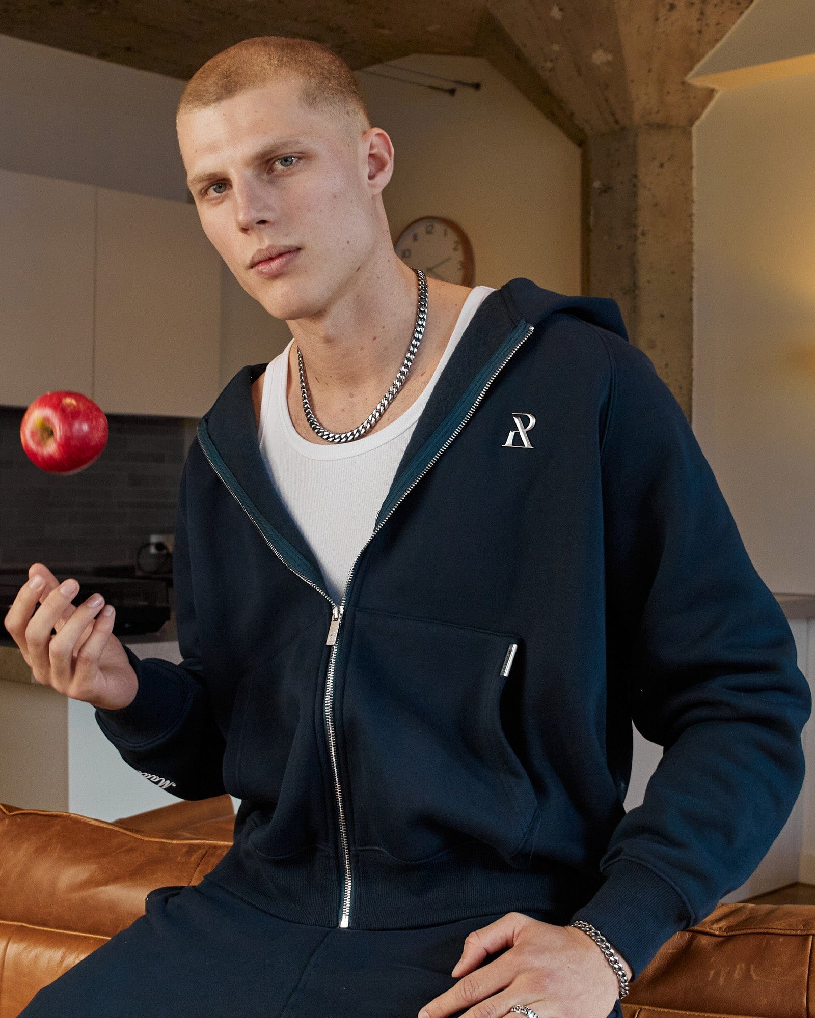Realism SSS REALISM RADIANT ZIP HOODIE ROYAL NAVY